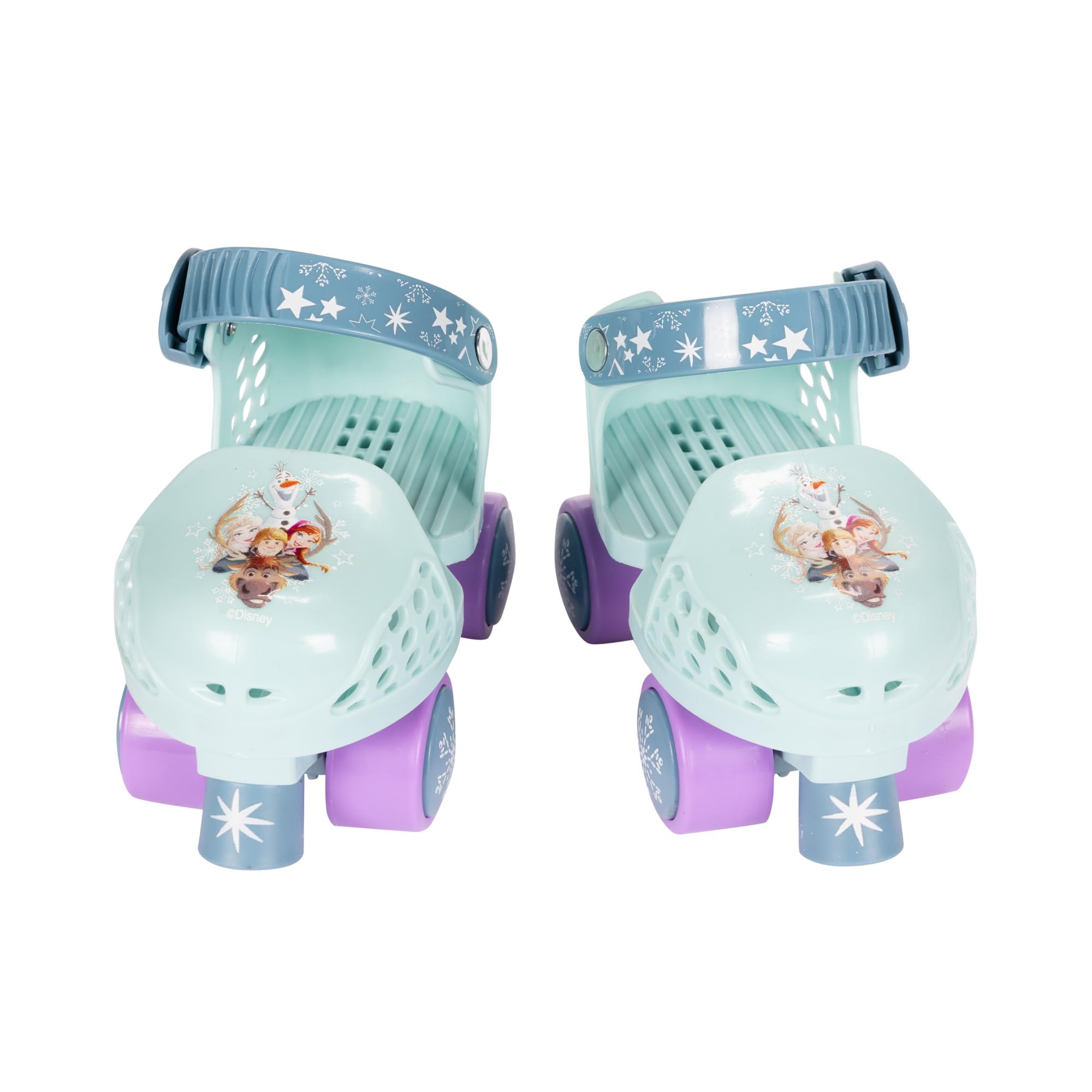 Disney Frozen Adjustable Kids Ice Skates with Knee & Elbow Pads - Size Adjustable for Growing Feet - Perfect for Birthday Gifts & Winter Sports