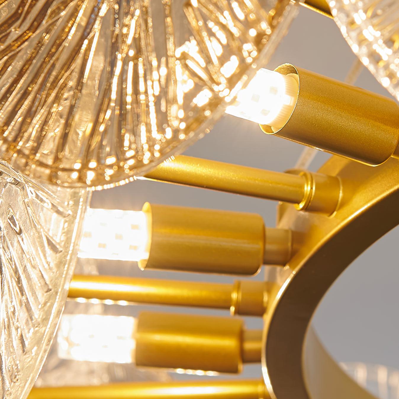 Maytoni Aster Chandelier - Modern Crystal Ceiling Light Fixture for Dining Room & Living Room | Elegant Home Decor Lighting