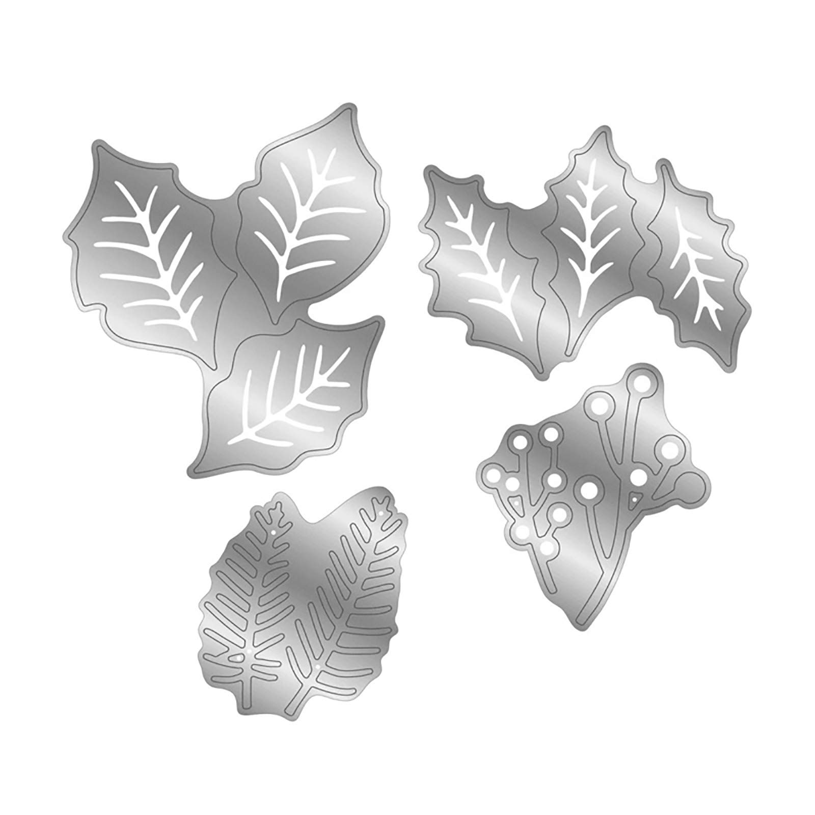 Metal Cutting Dies for Scrapbooking - Leaf Frame Stencil Templates for Christmas Greeting Cards, DIY Photo Album Decor, Paper Craft Supplies | Perfect for Holiday Gift Making, Memory Books & Home Decor Projects