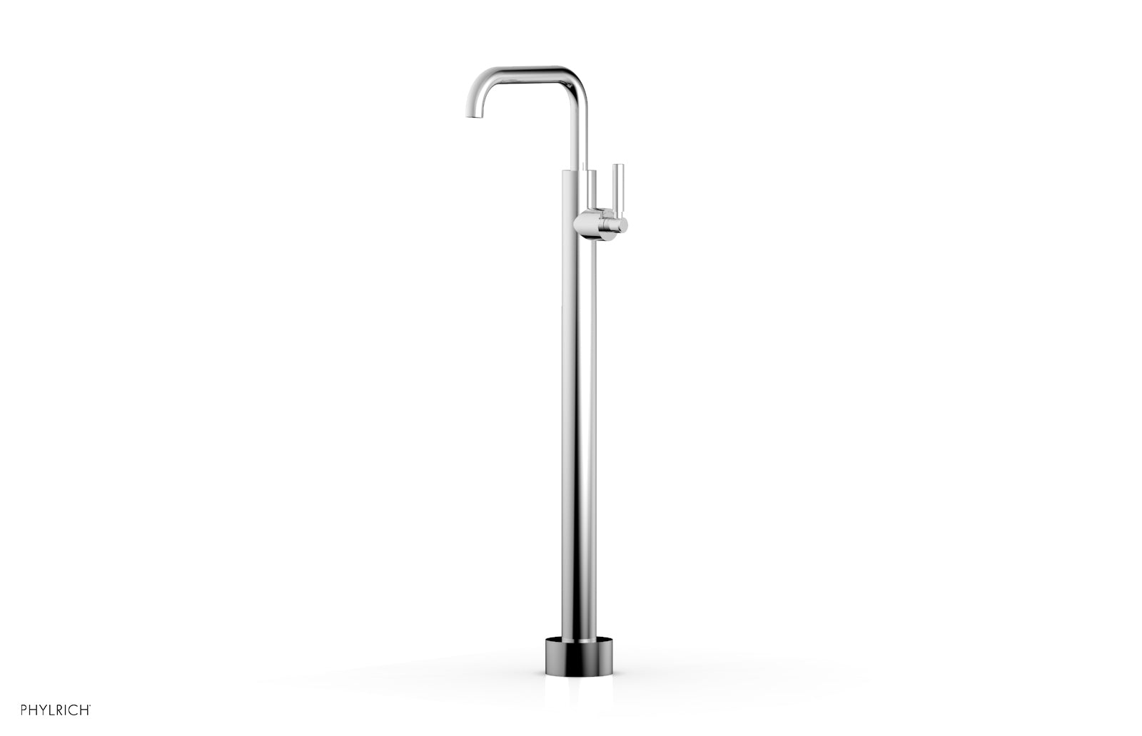 Premium Tall Floor Mount Tub Filler with Lever Handle - D130 45 02 - Modern Bathroom Faucet for Freestanding Tubs, Luxury Spa Experience