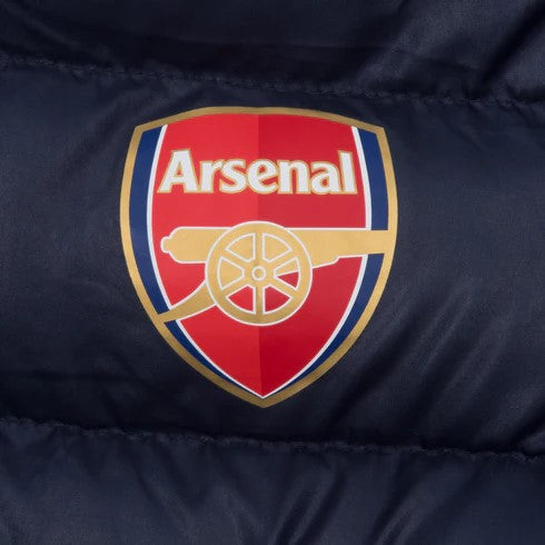 Arsenal Official Kids Quilted Jacket - Warm Winter Coat for Boys & Girls - Perfect for Soccer Games & Outdoor Activities