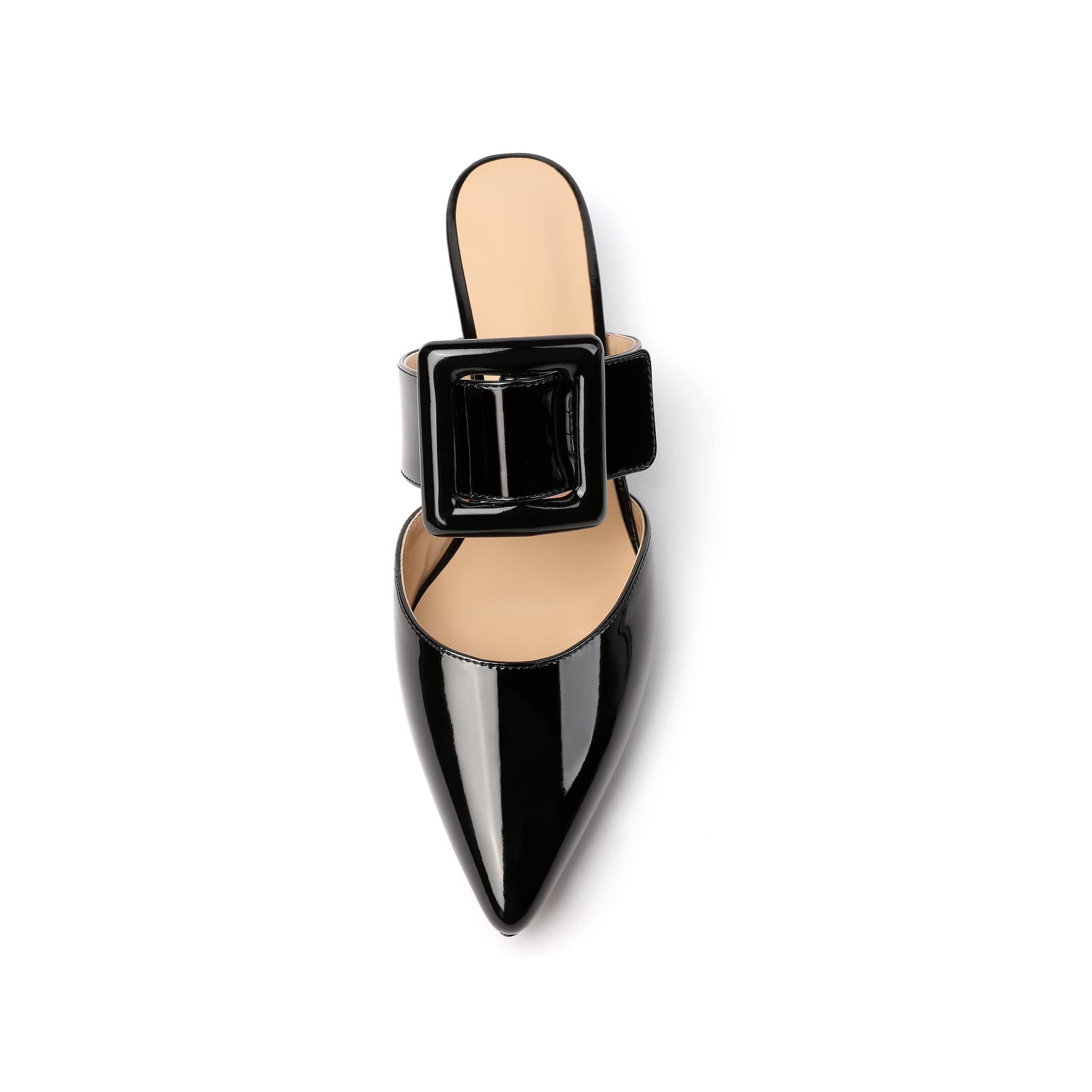 Soireelady Women's Low Heel Mules - Comfortable Backless Slippers with Pointed Toe for Casual Wear | Perfect for Office, Daily Dresses & Summer Outfits