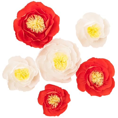 Orange Red+white; Set/6