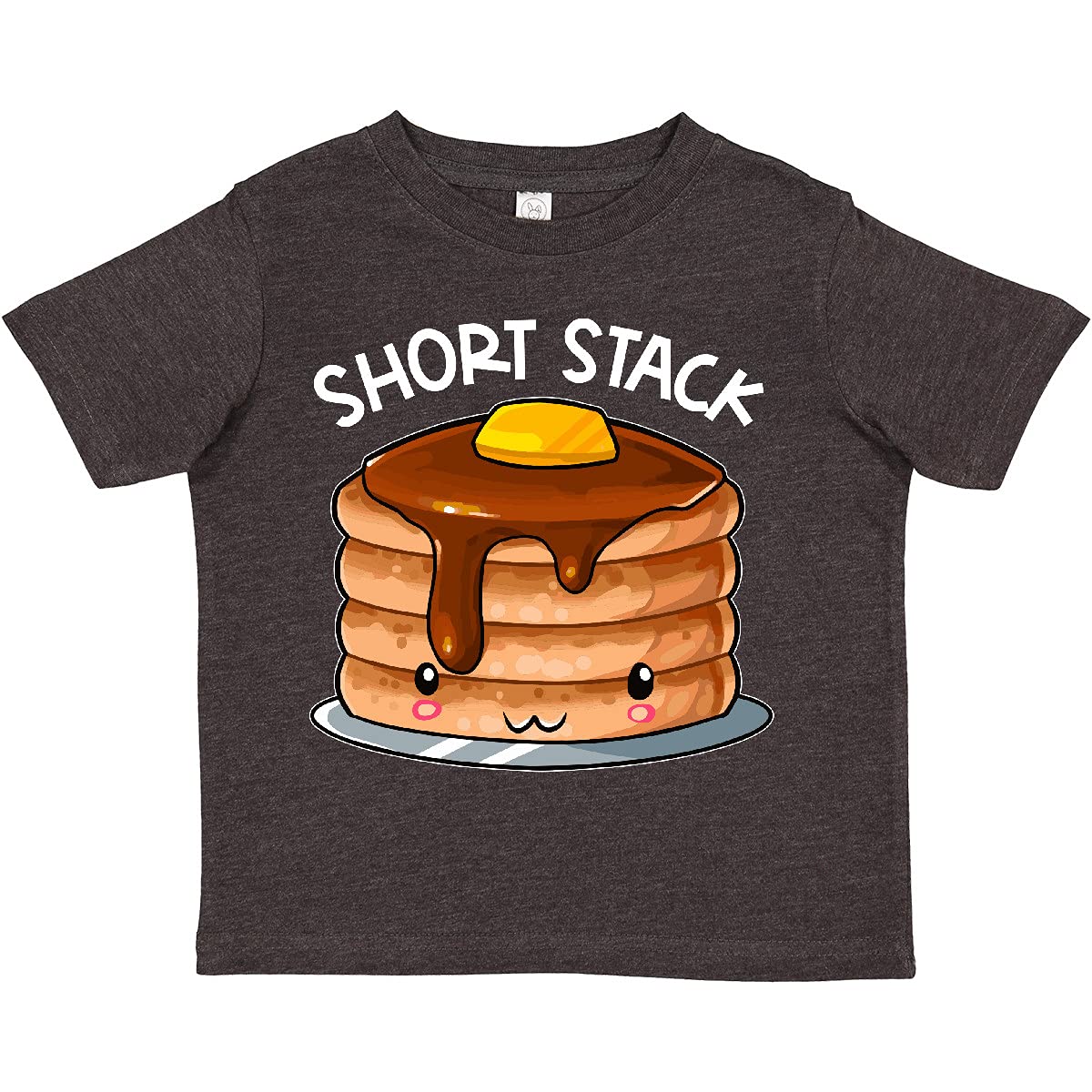 Inktastic Cute Pancake Breakfast Toddler T-Shirt - Adorable Kids Graphic Tee for Boys & Girls - Perfect for Family Breakfast, Weekend Outfits & Playdates
