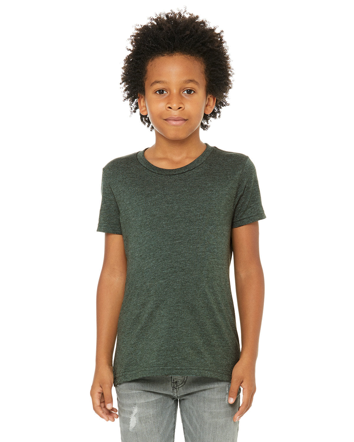 Bella + Canvas 3001YCV Youth CVC Jersey T-Shirt - Soft Cotton Blend Tee for Kids & Teens - Perfect for School, Sports & Everyday Wear
