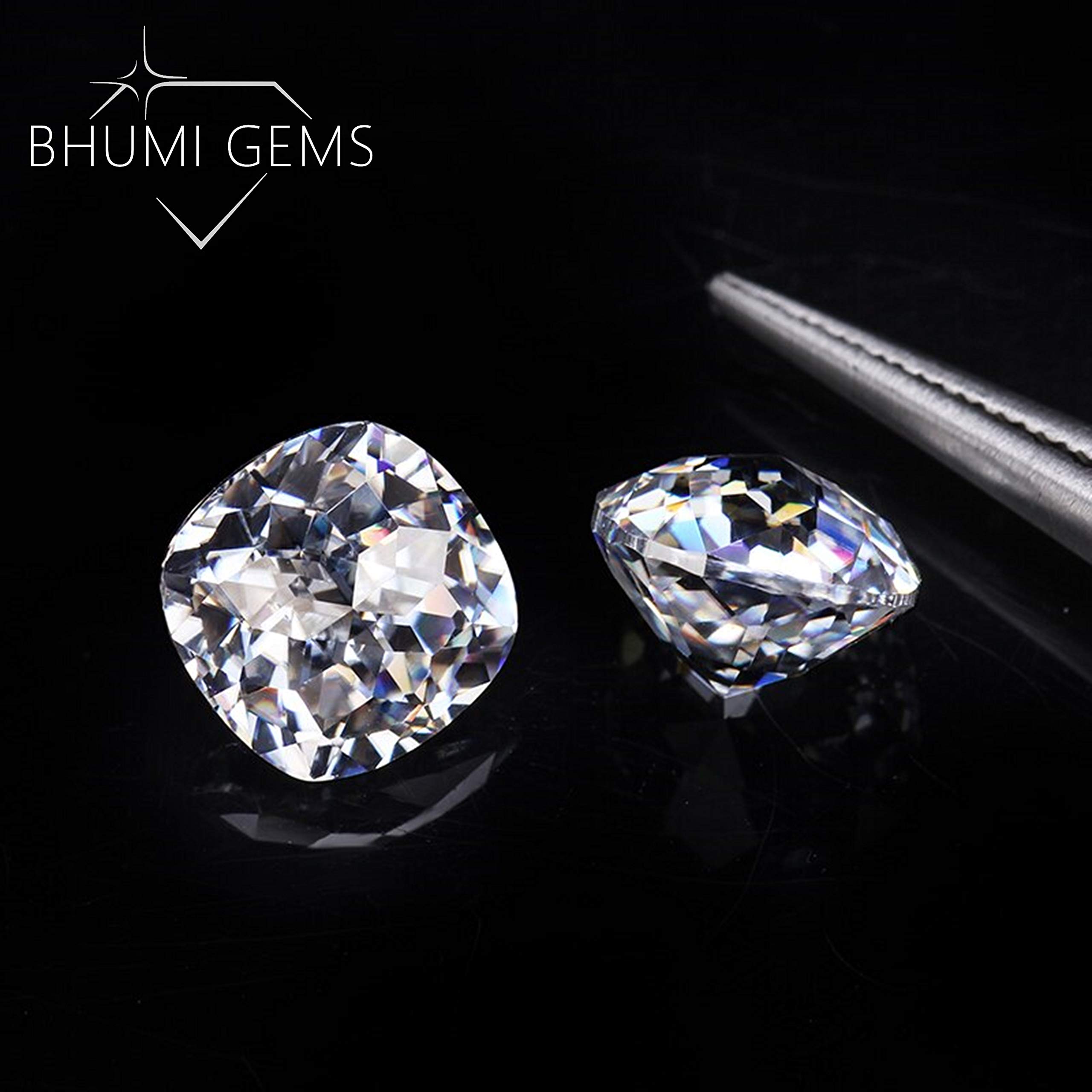 2CT-30CT Cushion Jubilee Cut VVS1 Colorless Loose Moissanite Diamonds for Jewelry Making - Engagement Rings, Wedding Bands, Pendants, Earrings & Bracelets | Perfect for Custom Designs, Bridal Jewelry & Gift Giving