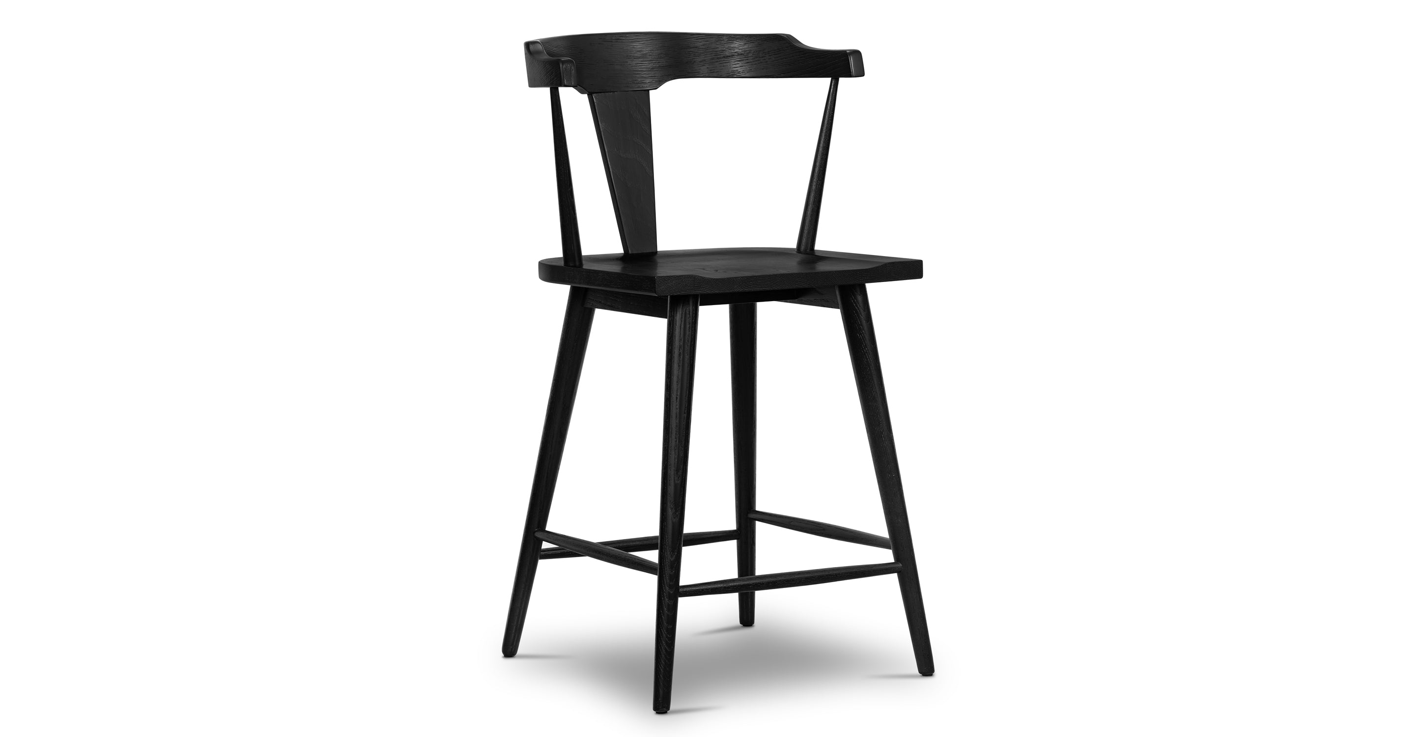 Enzo Counter Stool - Modern Kitchen Bar Stools with Back Support, Adjustable Height for Breakfast Nook, Home Bar & Dining Room Decor