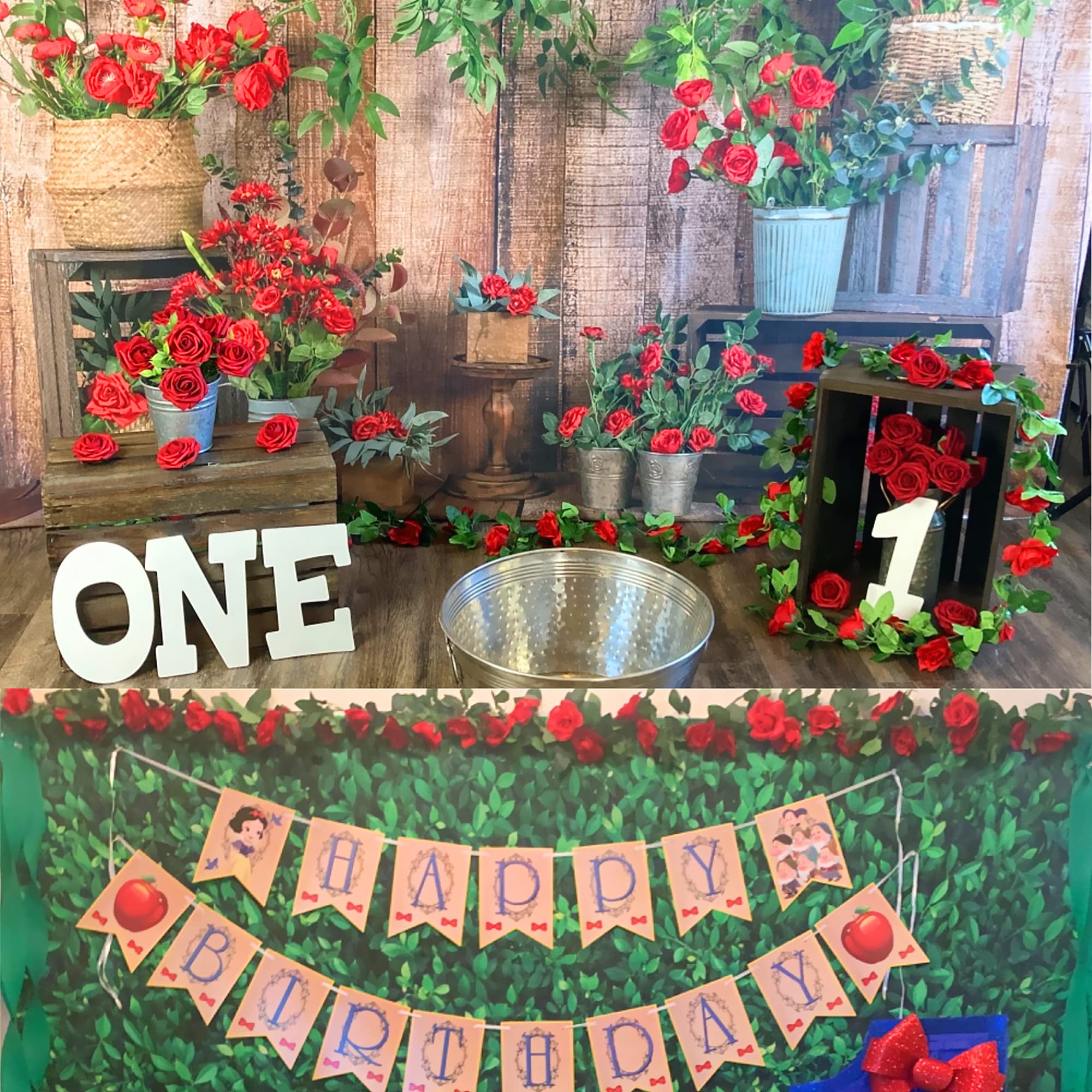 UKELER 2 Pack 14FT Artificial Rose Vines - Red Silk Fake Flowers with Green Leaves for Wedding Arch, Party Decor, Garden Craft, Home Decoration | Perfect for Indoor/Outdoor Events, DIY Projects & Seasonal Displays