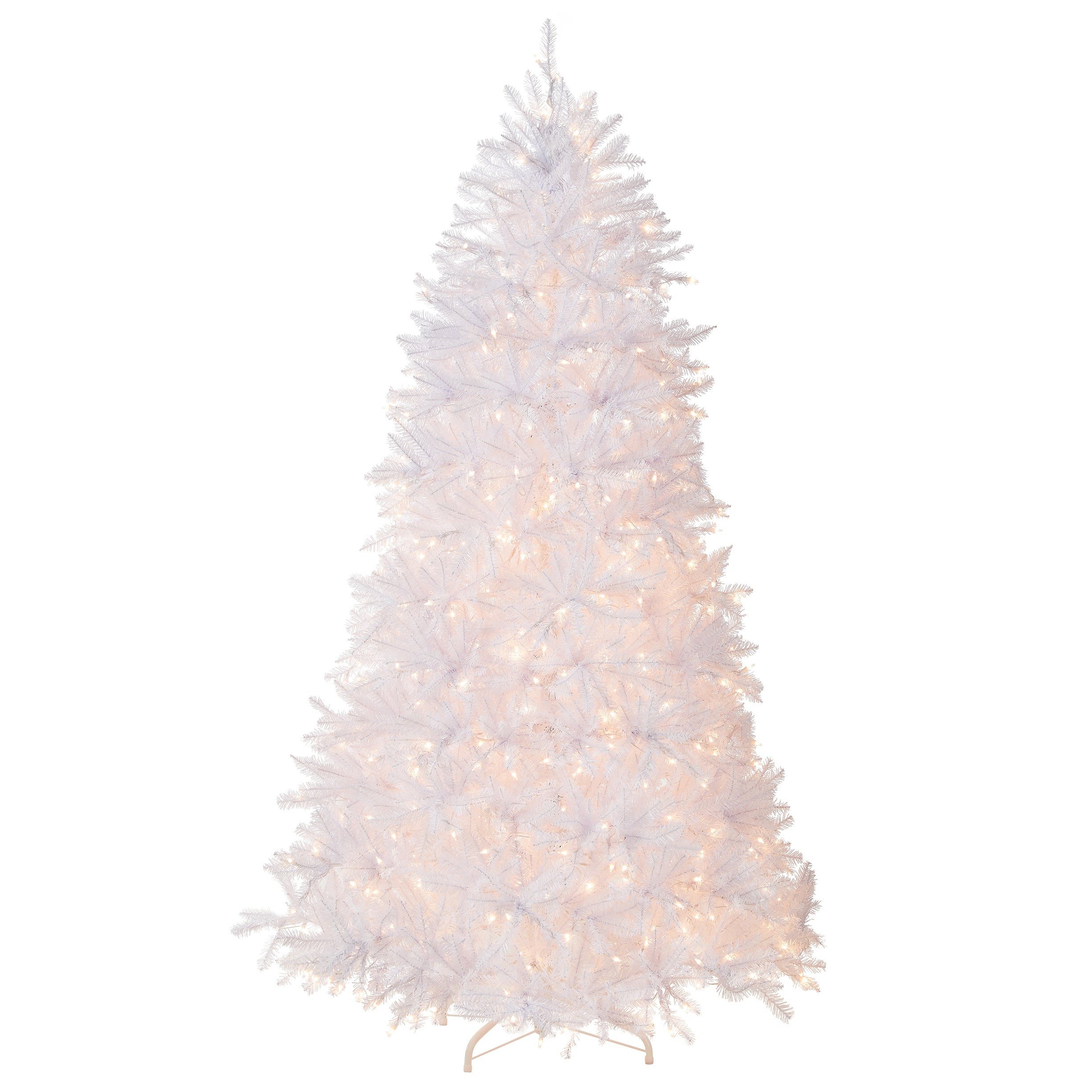 7.5 ft Pre-Lit Dunhill Fir Artificial Christmas Tree with Clear LED Lights - Perfect for Home, Office, and Holiday Decorations