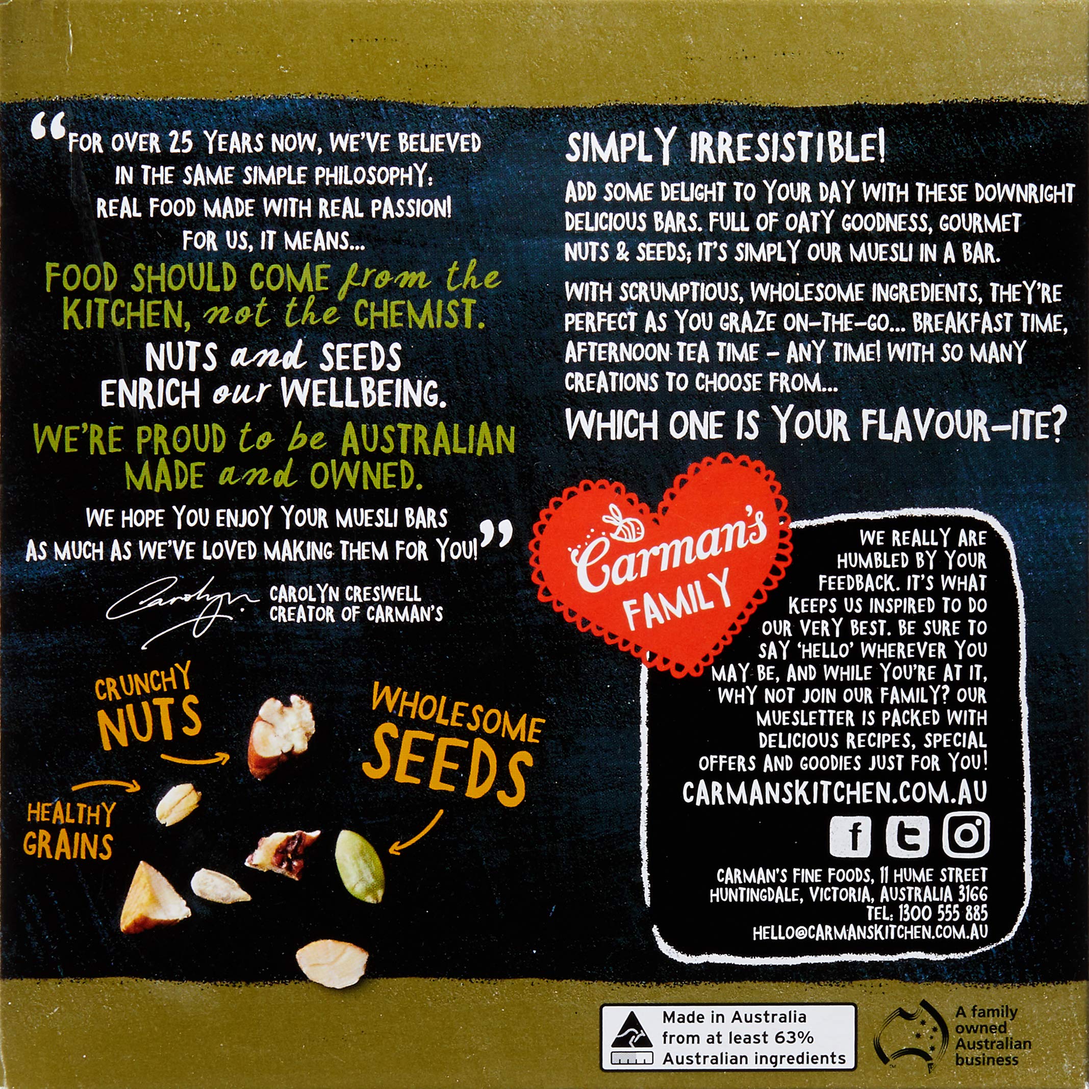 Carmans Original Fruit Free Muesli 270g - Healthy Breakfast Cereal for Gluten-Free & Vegan Diet - Perfect for Busy Mornings & On-the-Go Snacking