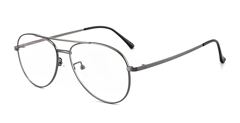 Aror Unisex Full Rim Oval Double Bridge Titanium Eyeglasses 83615 - Lightweight Durable Frame for Men & Women - Perfect for Reading, Work, and Everyday Fashion