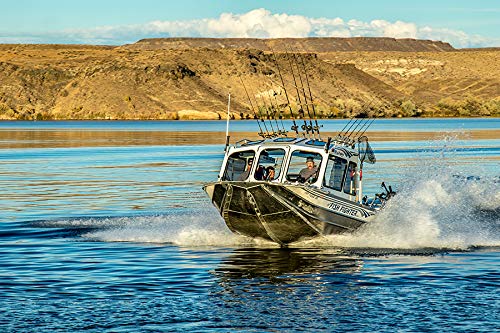 Boat Fishing Rod Holder Rack - Adjustable 4-Position Pivoting Rod Launcher for Saltwater & Freshwater Fishing | Perfect for Trolling, Casting & Storage on Deck