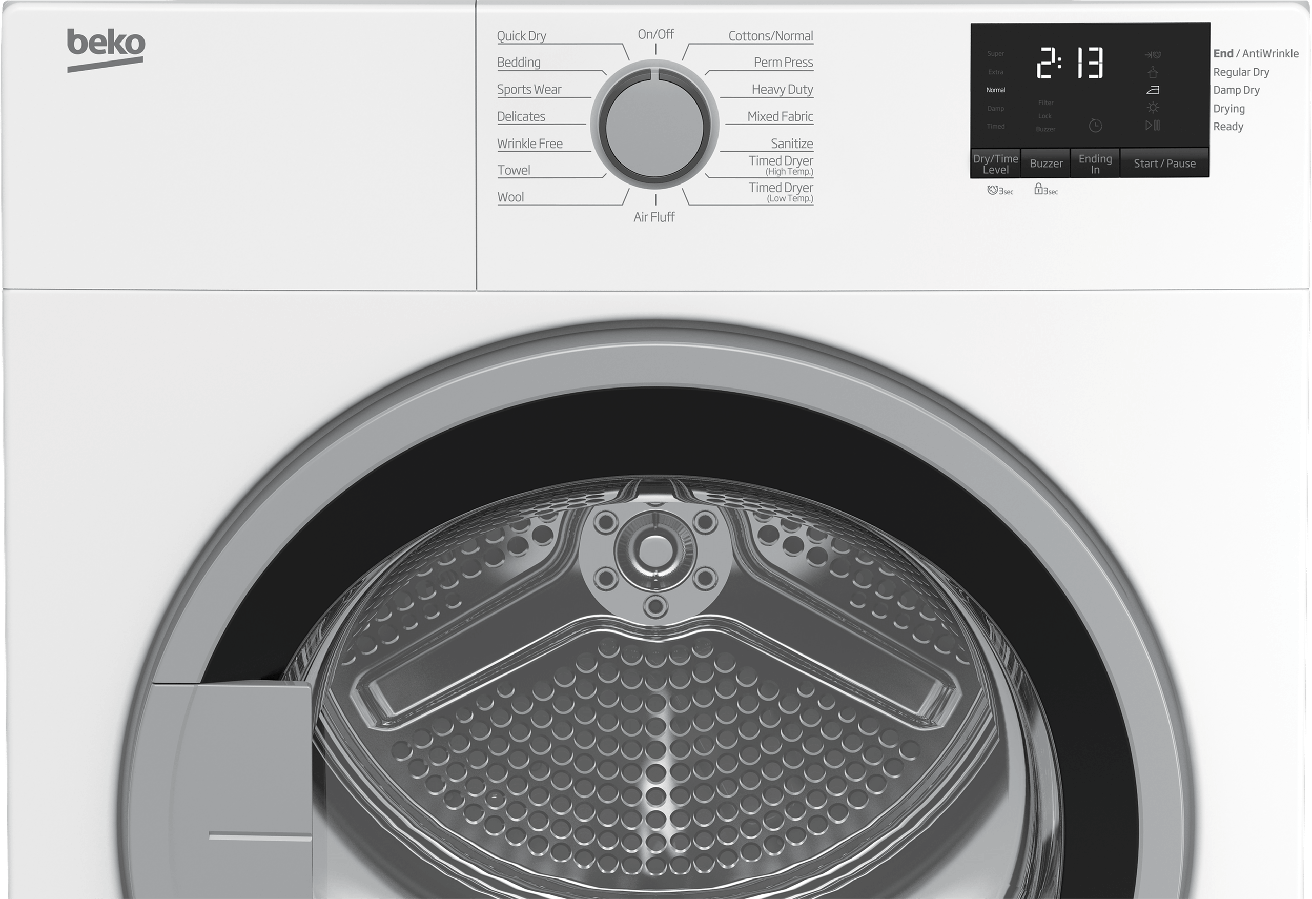 Beko BDV7200X2 24 Inch Electric Vented Front Load Dryer - Energy Efficient Laundry Solution for Homes & Apartments | Perfect for Small Spaces & Quick Drying