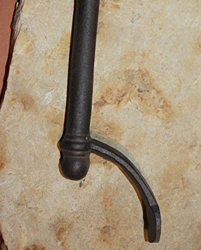 10-Pack Large Spanish Mission Cabinet Pulls - Heavy Duty Cast Iron Handles 10.5