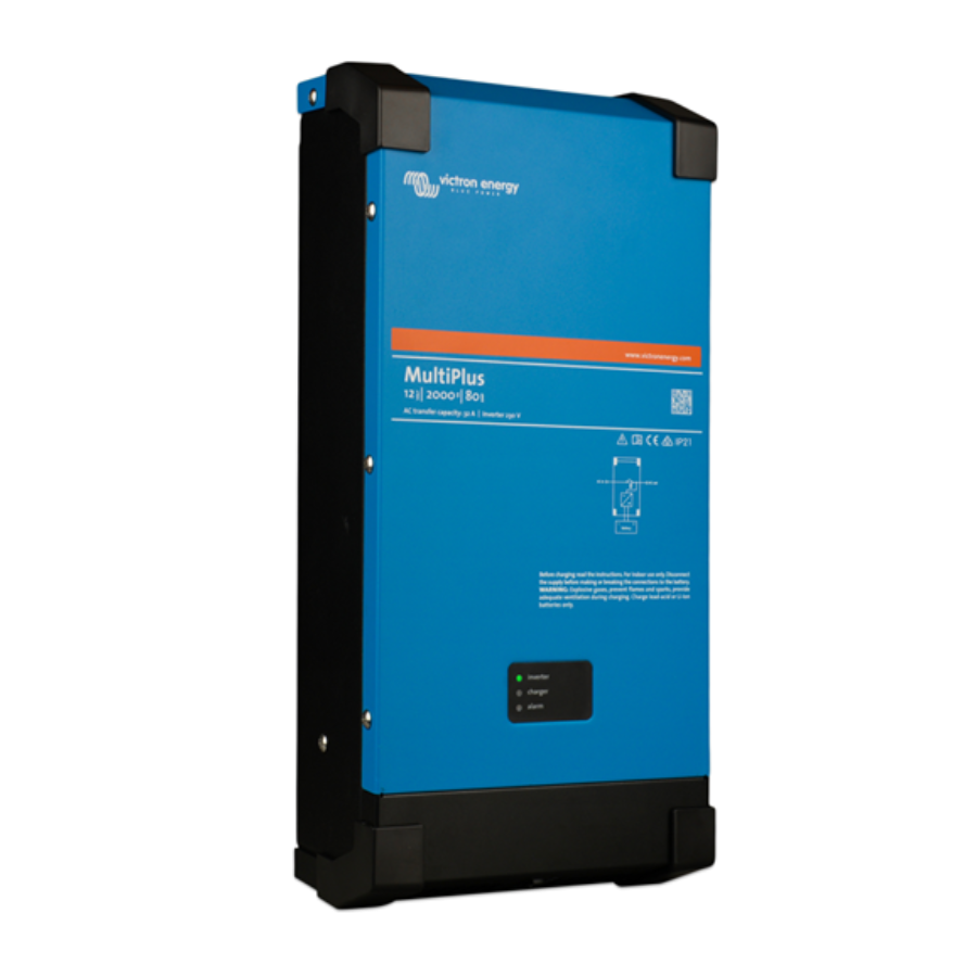 Victron Energy MultiPlus 12/2000/80 32 230V VE.Bus Pure Sine Wave Inverter Charger - 2000VA 80A 12V for RVs, Boats & Off-Grid Power Systems
