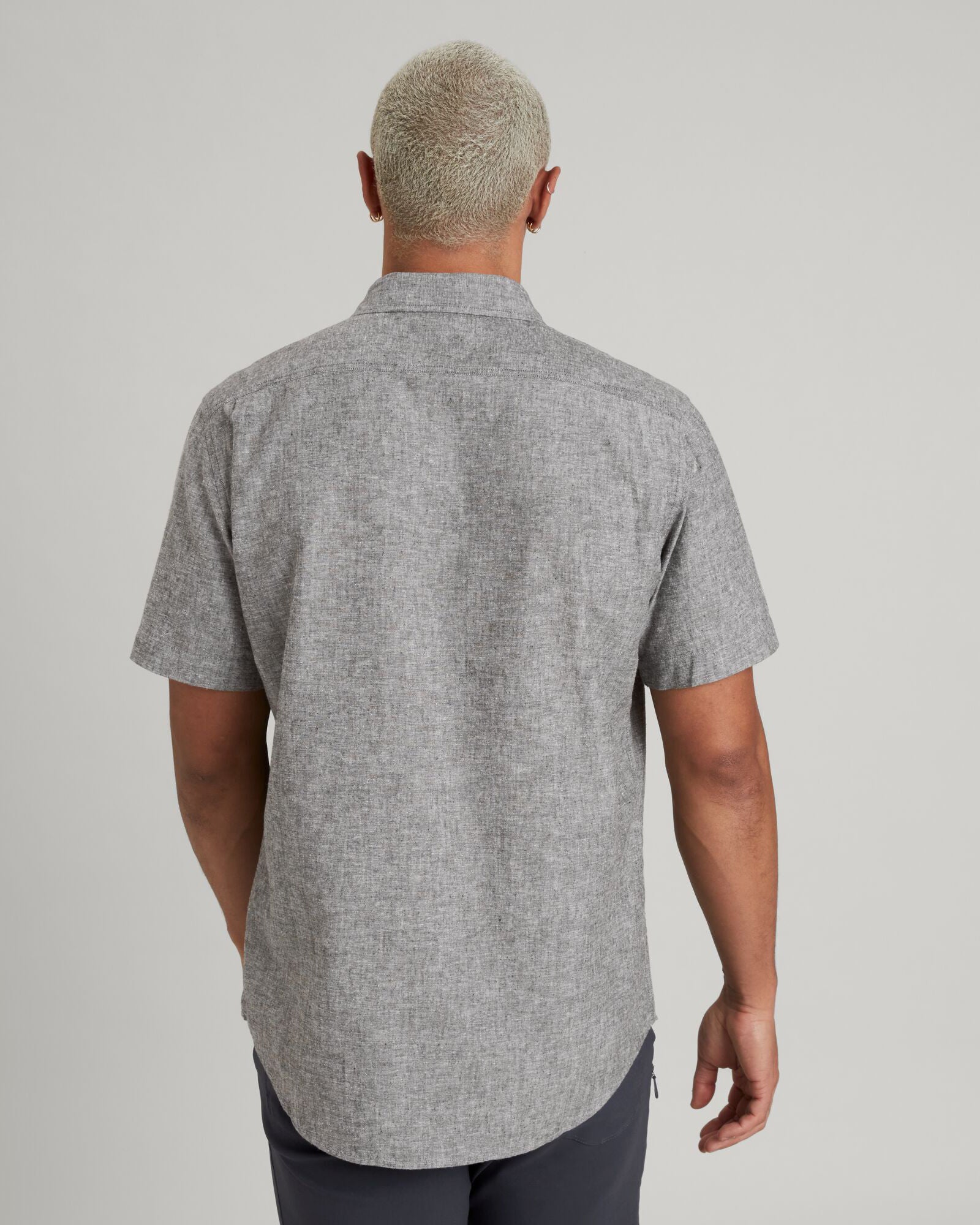 Men's Flaxton Short Sleeve Shirt - Stingray Chambray Casual Button Down Shirt for Summer | Office Wear & Outdoor Activities