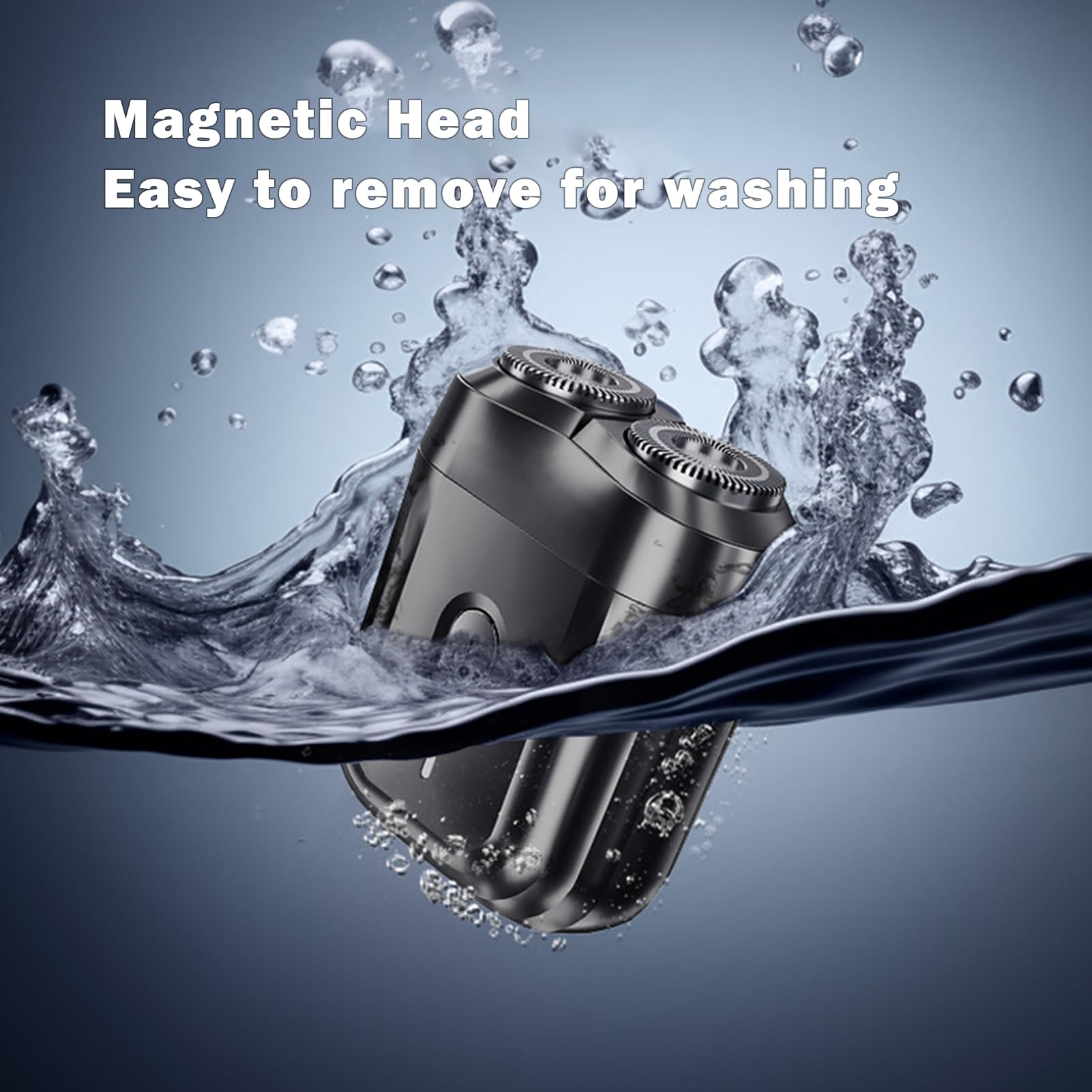 Premium Cordless Electric Razor for Men - Waterproof Wet/Dry Head Shaver with Rechargeable Battery - Perfect for Travel, Home & Gym Use