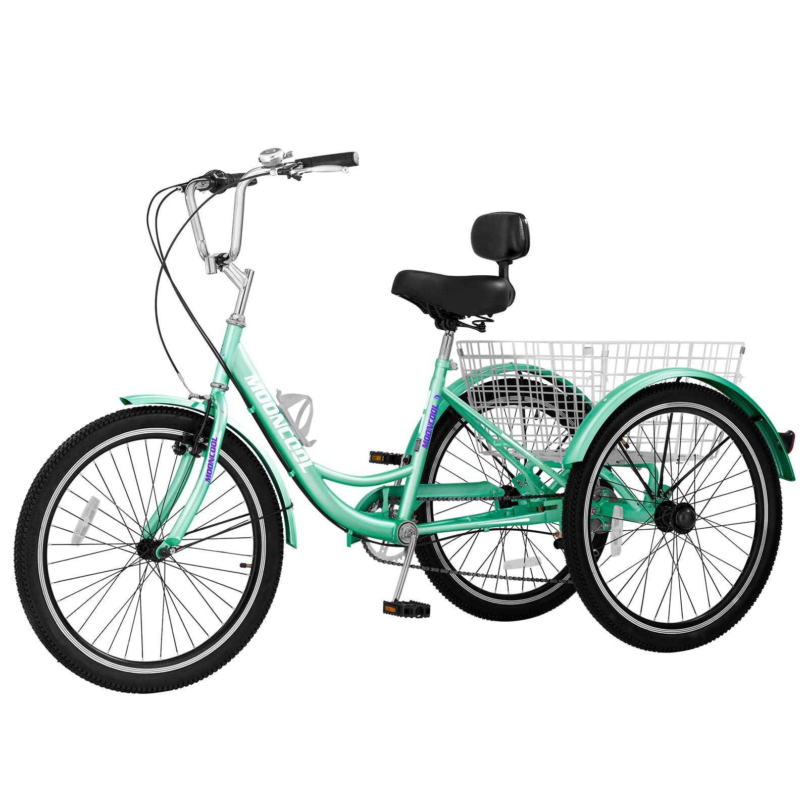 **SLSY Adult Tricycles Single Speed - 20/24/26 Inch 3 Wheel Bikes for Seniors, Women & Men - Comfortable Cruise Trike with Shopping Basket - Perfect for Grocery Shopping, Leisure Rides & Outdoor Exercise**