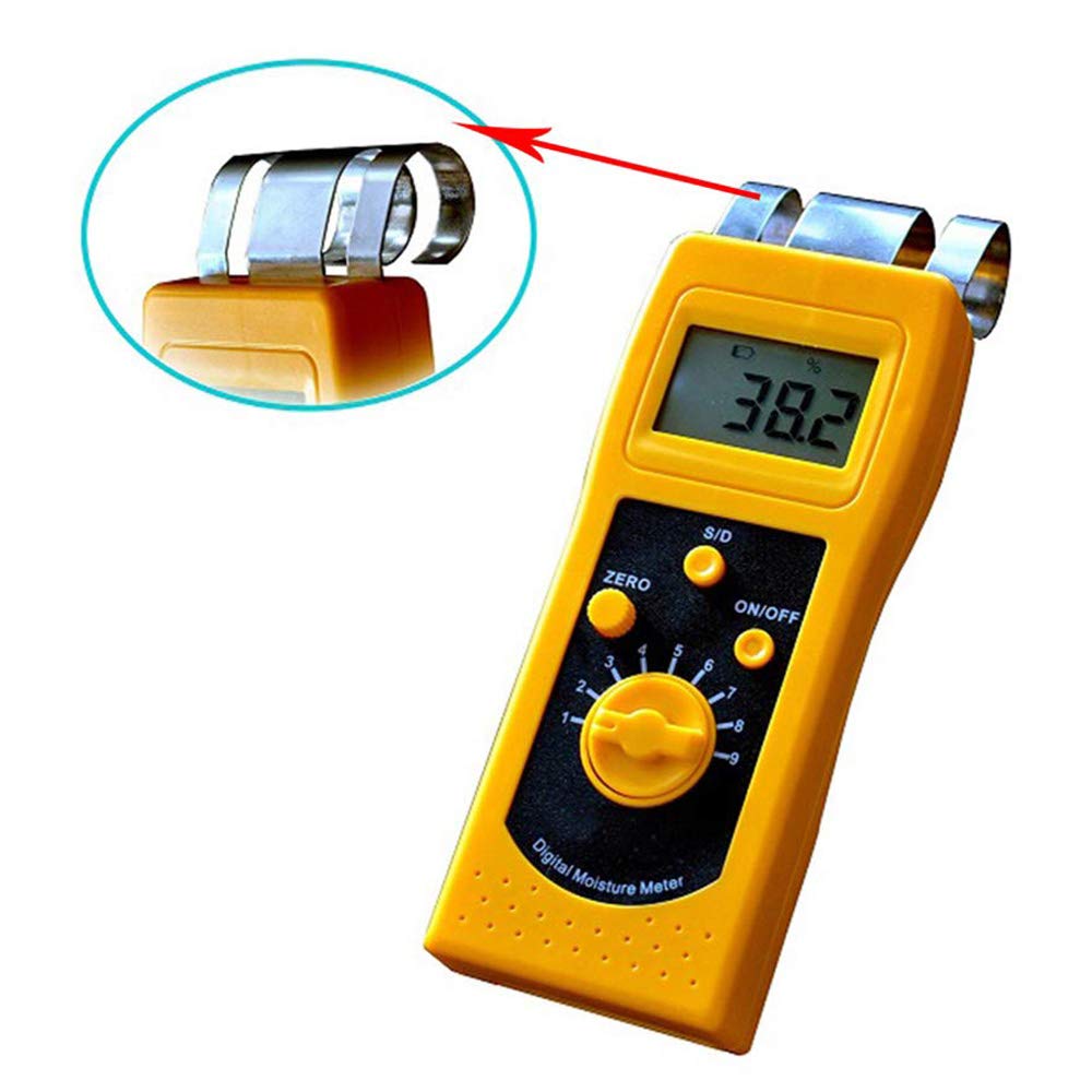Professional Paper Moisture Meter Tester - Digital Moisture Content Analyzer for Paper, Wood & Building Materials (0.00-2.00% d / 0.0-98.0% s) - Perfect for Paper Mills, Printing Shops & Construction Sites