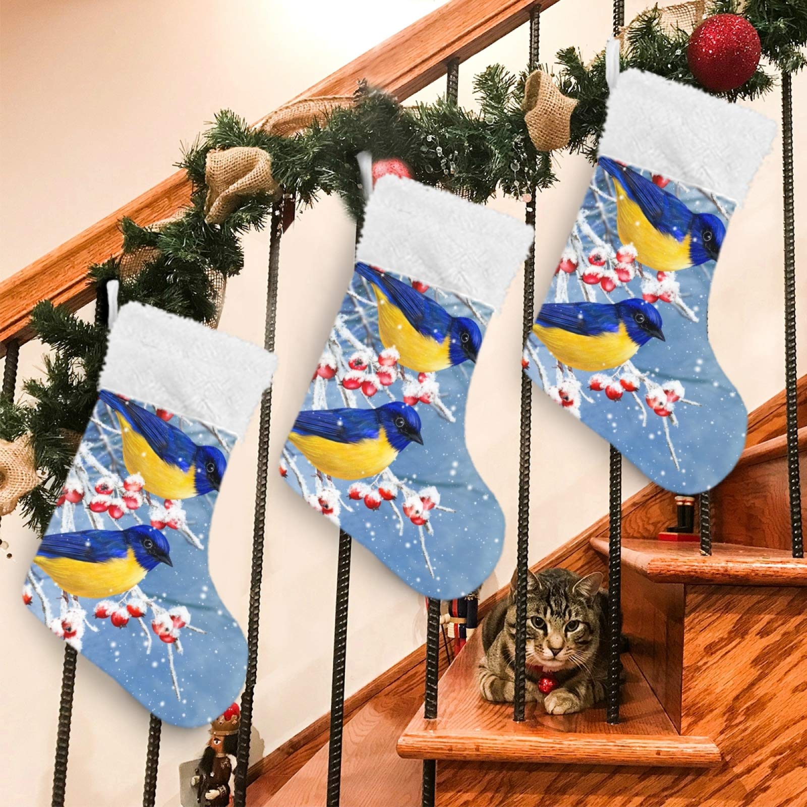 Festive Christmas Stockings Set of 2 - 17