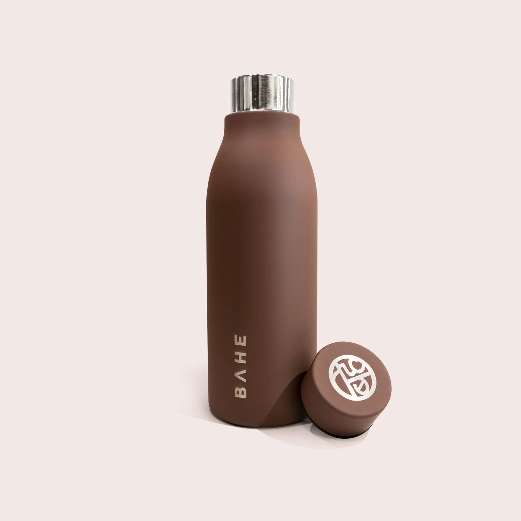 BAHE Double Layer Insulated Stainless Steel Water Bottle 600ml (20oz) - Cinnamon Color, Leak Proof & Sweat Proof - Perfect for Gym, Hiking, Office & Travel