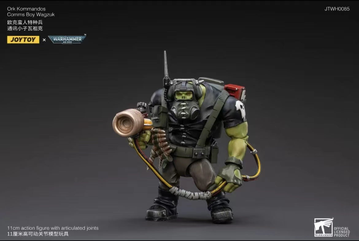 JOYTOY 1/18 Scale Warhammer 40K Ork Kommandos Action Figure - Highly Detailed Collectible Model for Tabletop Gaming & Display