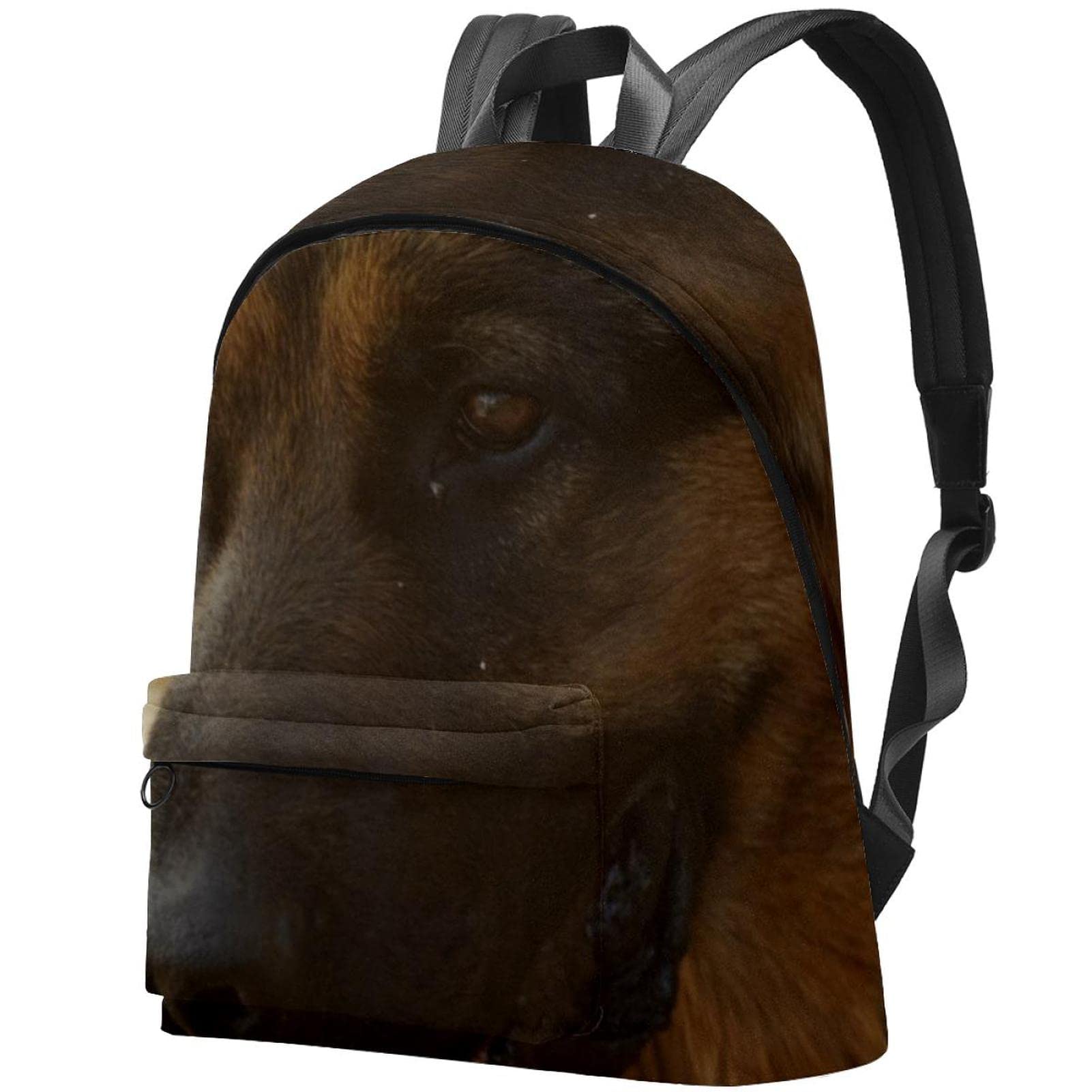 Durable Canvas Backpack for College & Travel - Waterproof Laptop Backpack for Women & Men with German Shepherd Print - Perfect for School, Work, Commuting & Outdoor Adventures
