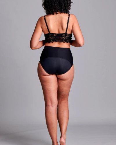 Women's Hernia Support Girdle Brief - Low Waist Comfort, Large Size, Black - Ideal for Post-Surgery Recovery & Daily Comfort