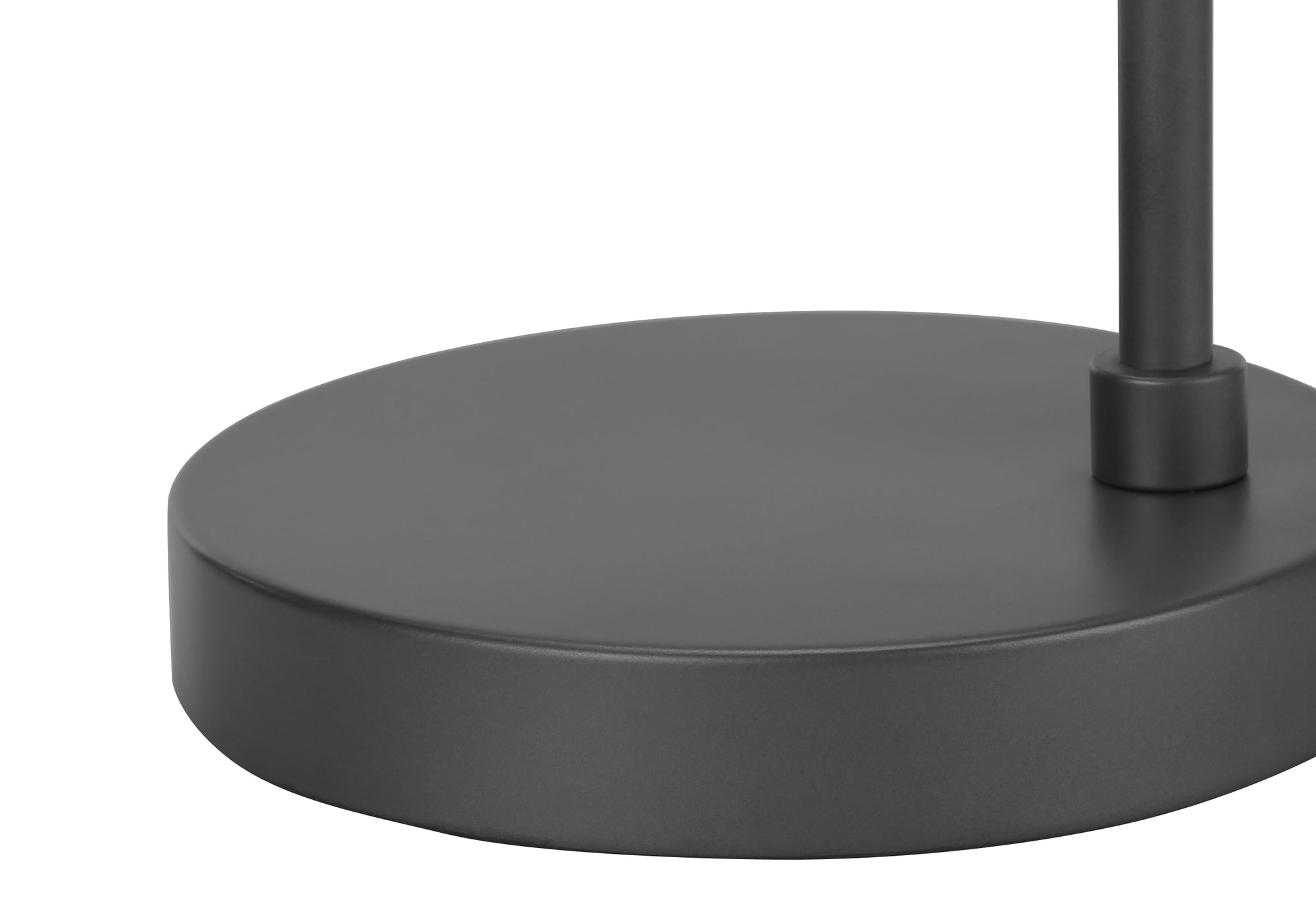 GlowTech USB Grey Metal Table Lamp - Modern LED Desk Light with Adjustable Brightness for Home Office, Bedroom, and Study Room | Energy Efficient & Eye-Caring Lighting Solution