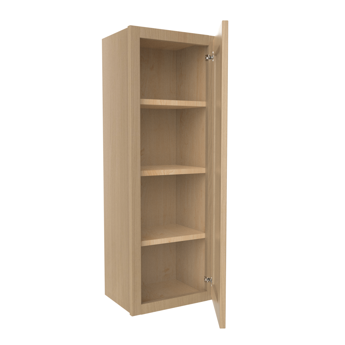42 Inch High Single Door Wall Cabinet - Luxor Harvest RTA, 15W x 42H x 12D - Perfect for Kitchen, Bathroom, Laundry Room & Garage Storage Organization