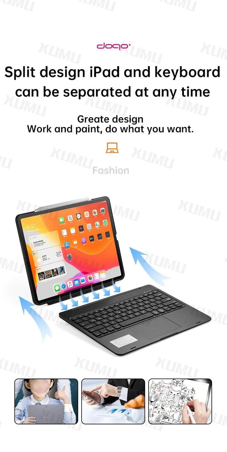 Apple iPad Pro 12.9-inch (2021) Magic Keyboard Case with Backlit Trackpad - Slim Protective Cover for Work, Study & Creative Projects