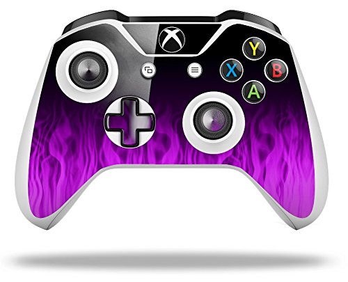XBOX One S/X Controller Skin Wrap - Fire Purple Vinyl Decal for Gaming Protection
