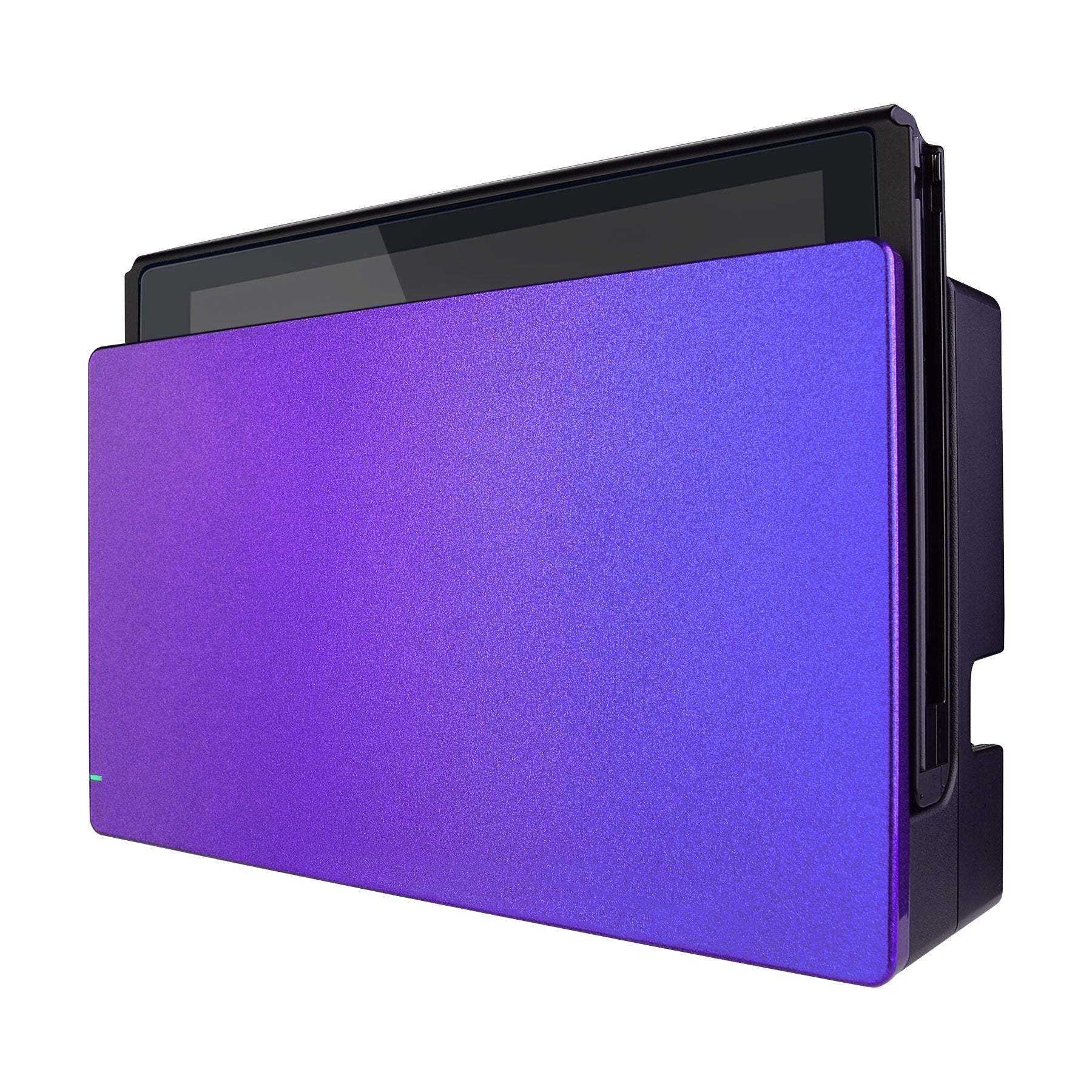 eXtremeRate Custom Replacement Faceplate for Nintendo Switch Charging Dock - Chameleon Purple Blue | Durable & Easy to Install | Perfect for Gaming Setup & Home Decor