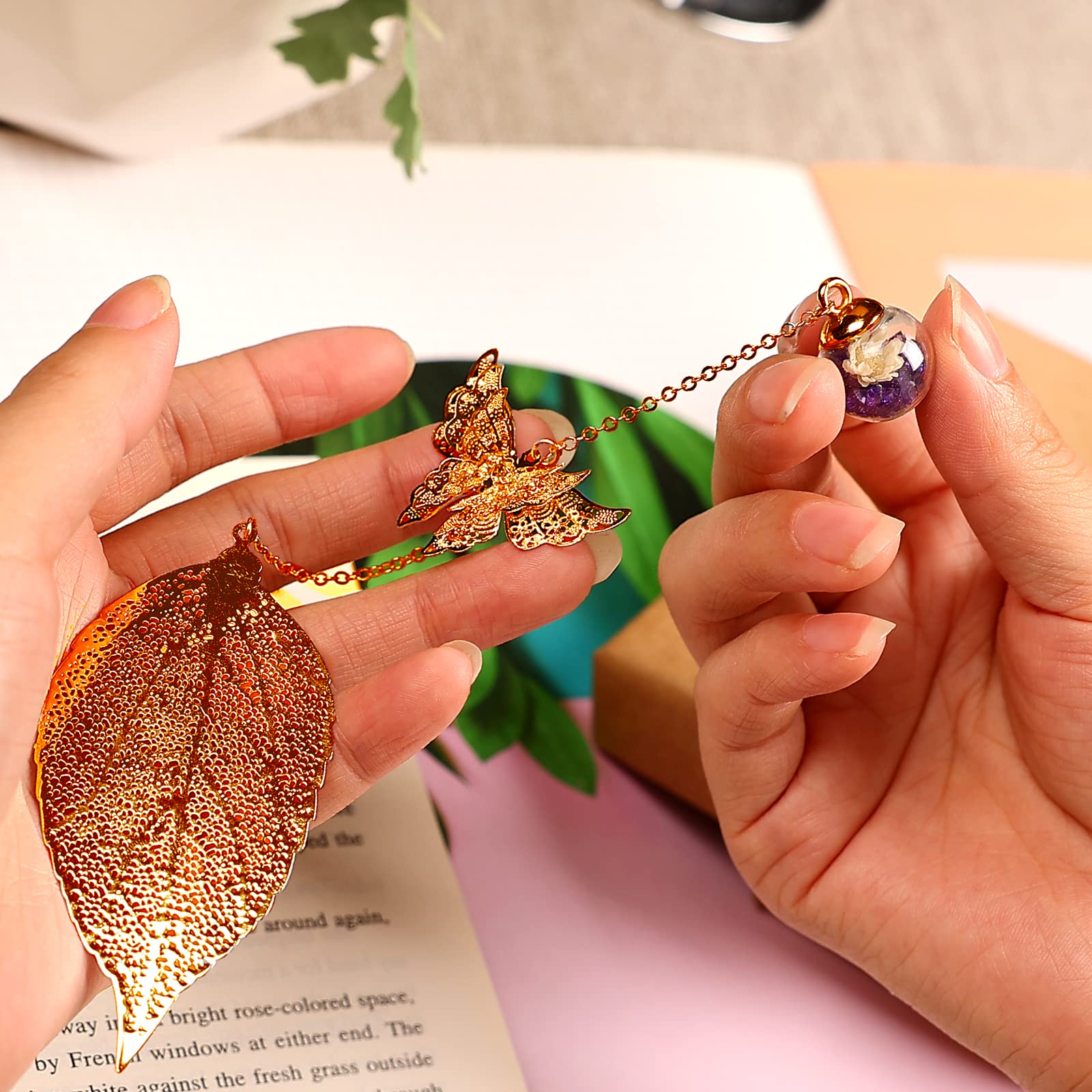 Elegant Gold Butterfly Charm Bookmark for Women - Perfect Gift for Book Lovers, Teachers & Readers - Unique Birthday, Appreciation & Stocking Stuffer Present - Ideal for Reading, Book Clubs & Literary Gifts