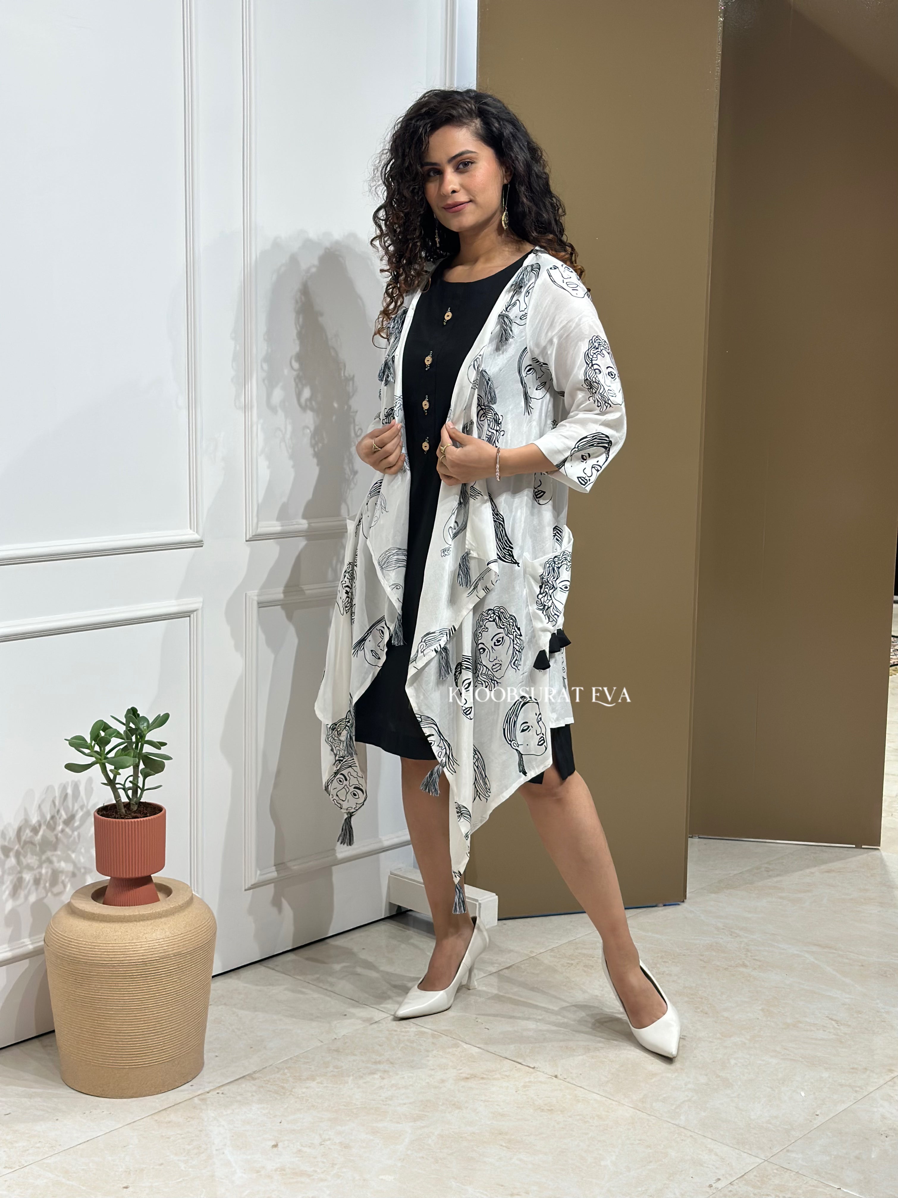 Stylish Women's Jacket and Dress Set - Fashionable Outfit Combo for Casual Wear, Office, and Date Nights