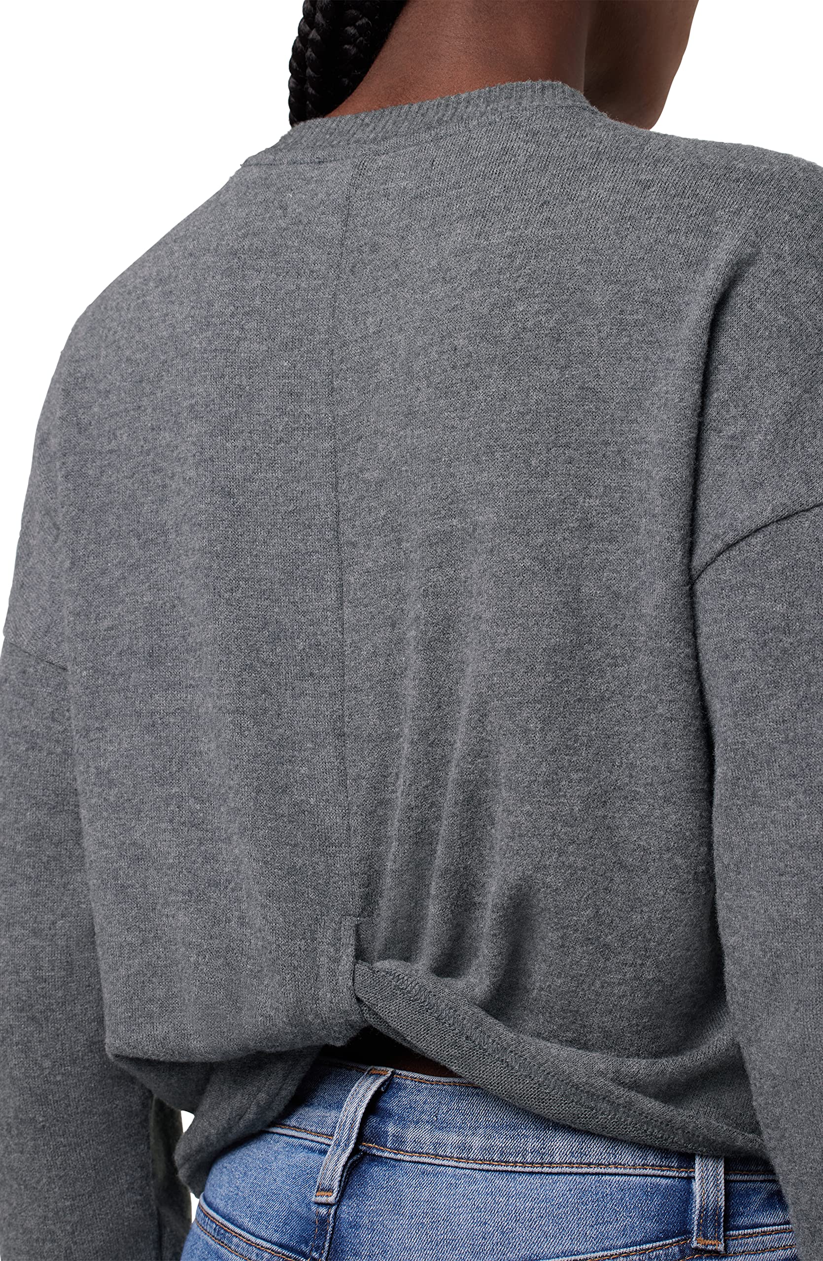 HUDSON Women's Long Sleeve Twist Back Sweatshirt - Comfortable Casual Pullover for Fall & Winter | Perfect for Workouts, Lounging & Streetwear Fashion