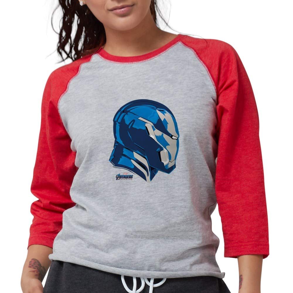 Iron Man Women's Baseball Tee - Marvel Superhero Graphic T-Shirt for Women | Casual Wear, Cosplay & Superhero Fan Gifts