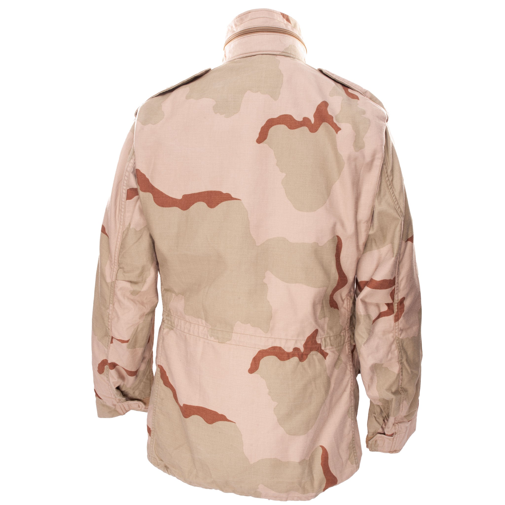 Vintage US Army M65 Field Jacket - Desert Camouflage Military Jacket (1989, Medium Long) - Perfect for Outdoor Adventures, Hunting & Military Reenactments