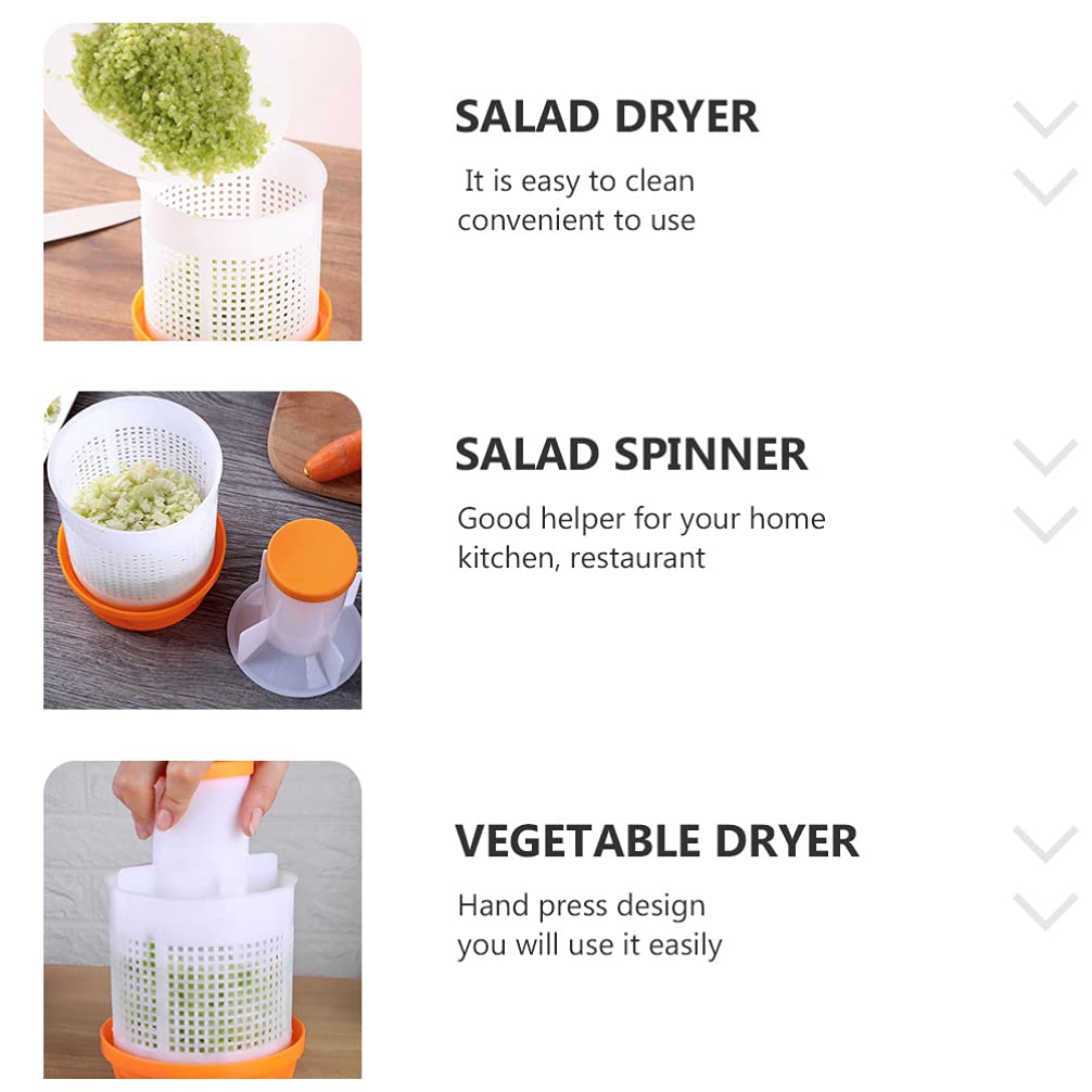 Hemoton 1-Piece Vegetable Dehydrator & Fruit Salad Bowl - Food Dehydrator, Lemon Squeezer, Fruit Keeper with PP Basket - Perfect for Drying Fruits, Making Healthy Snacks & Washing Produce