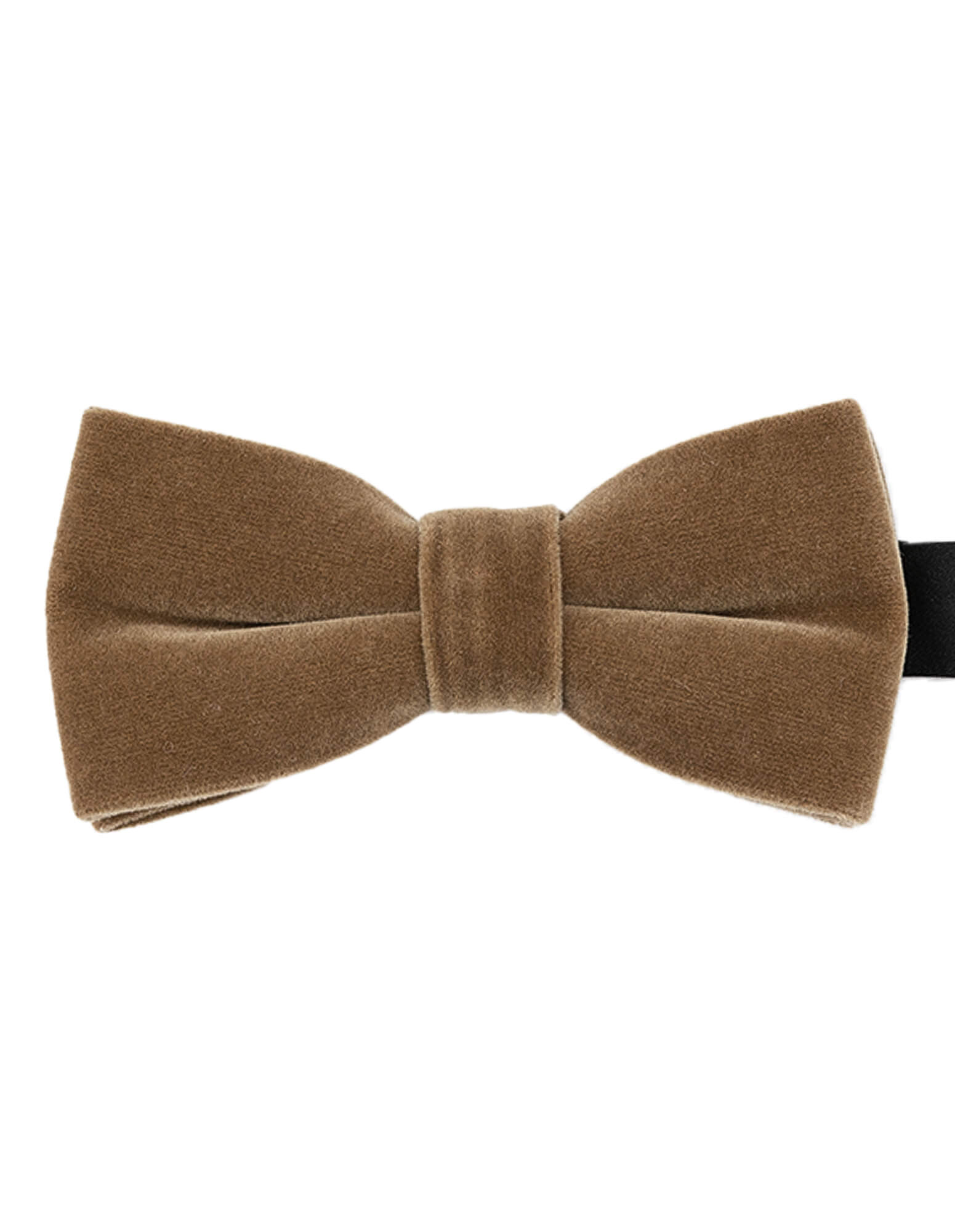 DÉCLIC Velvet Club Bow Tie for Men - Elegant Latte Color for Weddings, Parties & Formal Events