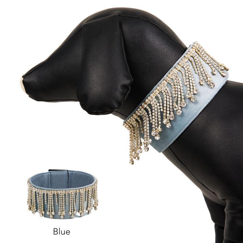 Midnight Dreaming Choker Necklace - Baby Blue Velvet Choker for Women, Elegant Gothic Jewelry Gift for Parties, Date Night & Special Occasions