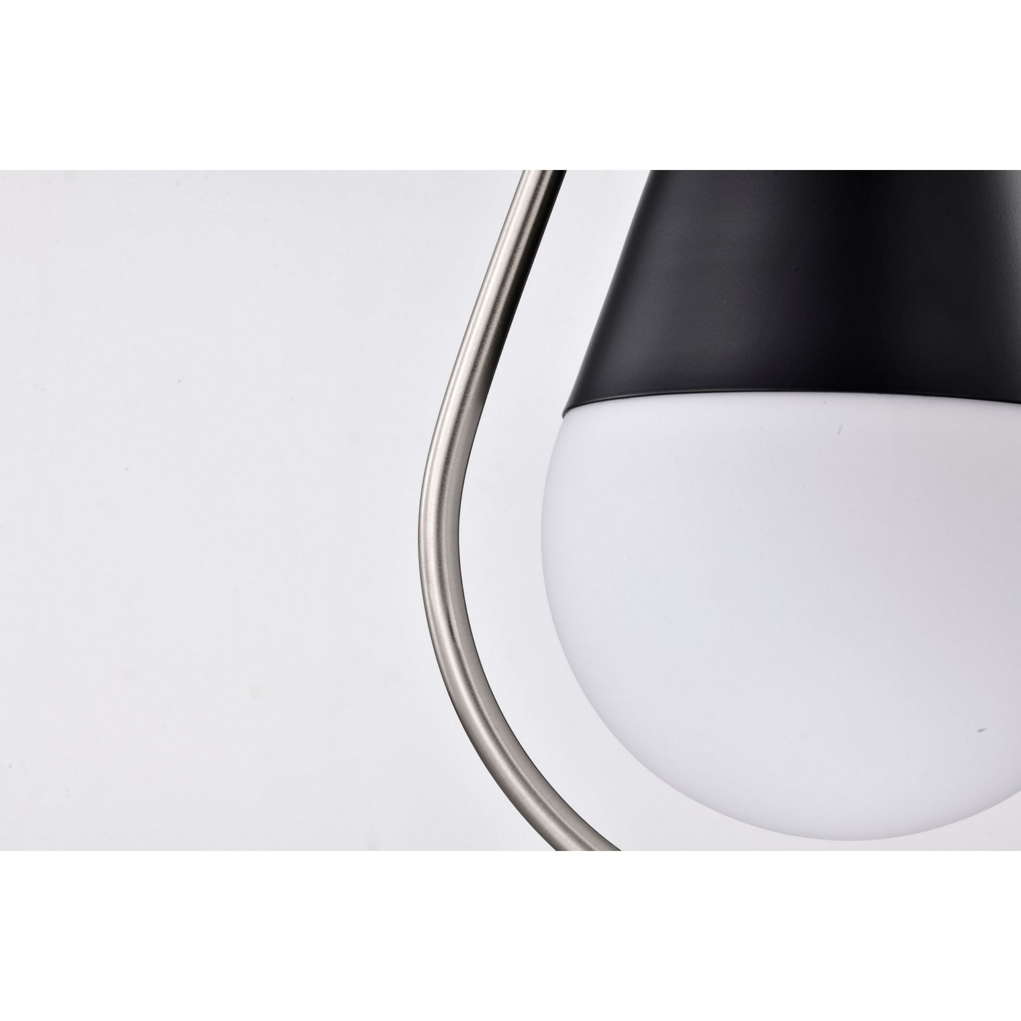 Admiral 10 Inch Modern Pendant Light Fixture - Matte Black & Brushed Nickel Finish - Perfect for Kitchen Island, Dining Room, or Entryway Lighting