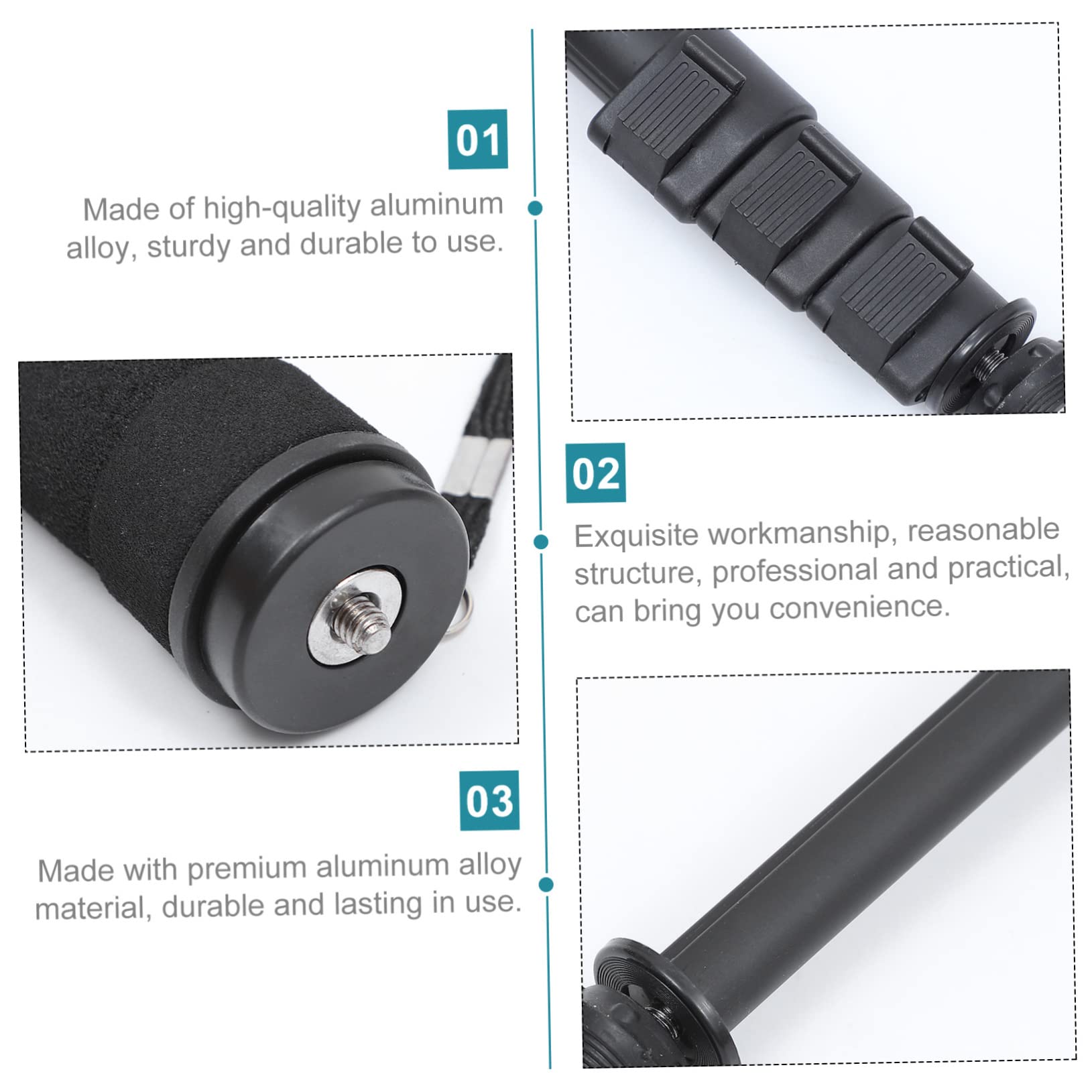 Veemoon Lightweight Telescopic Camera Monopod for DSLR Cameras - Portable Tripod Stand for Outdoor Travel, Sports Events & Vlogging (Perfect for Hiking, Photography & Video Shooting)