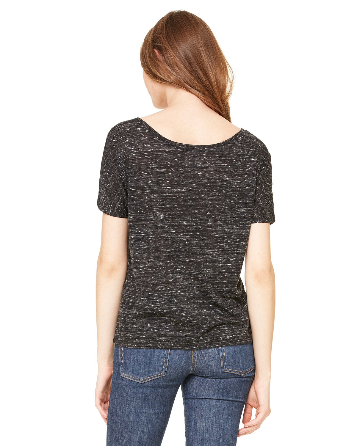 Bella + Canvas 8816 Women's Slouchy Scoop Neck T-Shirt - Soft Cotton Relaxed Fit Tee for Casual Wear, Lounge & Everyday Outfits