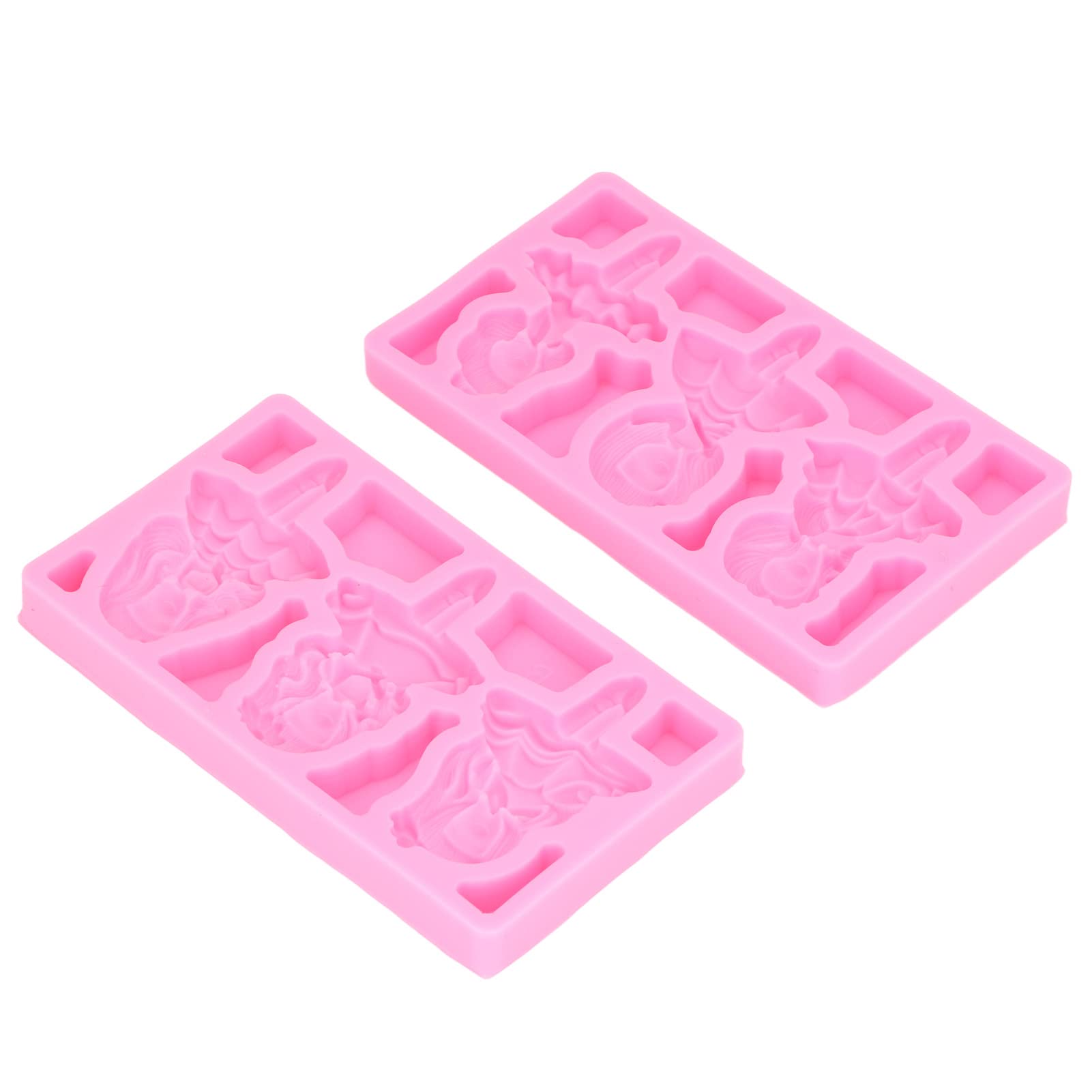 Shanrya Silicone Cake Molds - Easy Release Fondant Molds for DIY Baking, Beautiful Girl Silicone Molds for Cupcakes, Cookies, Chocolate - Perfect for Birthday Parties, Baby Showers & Wedding Cakes