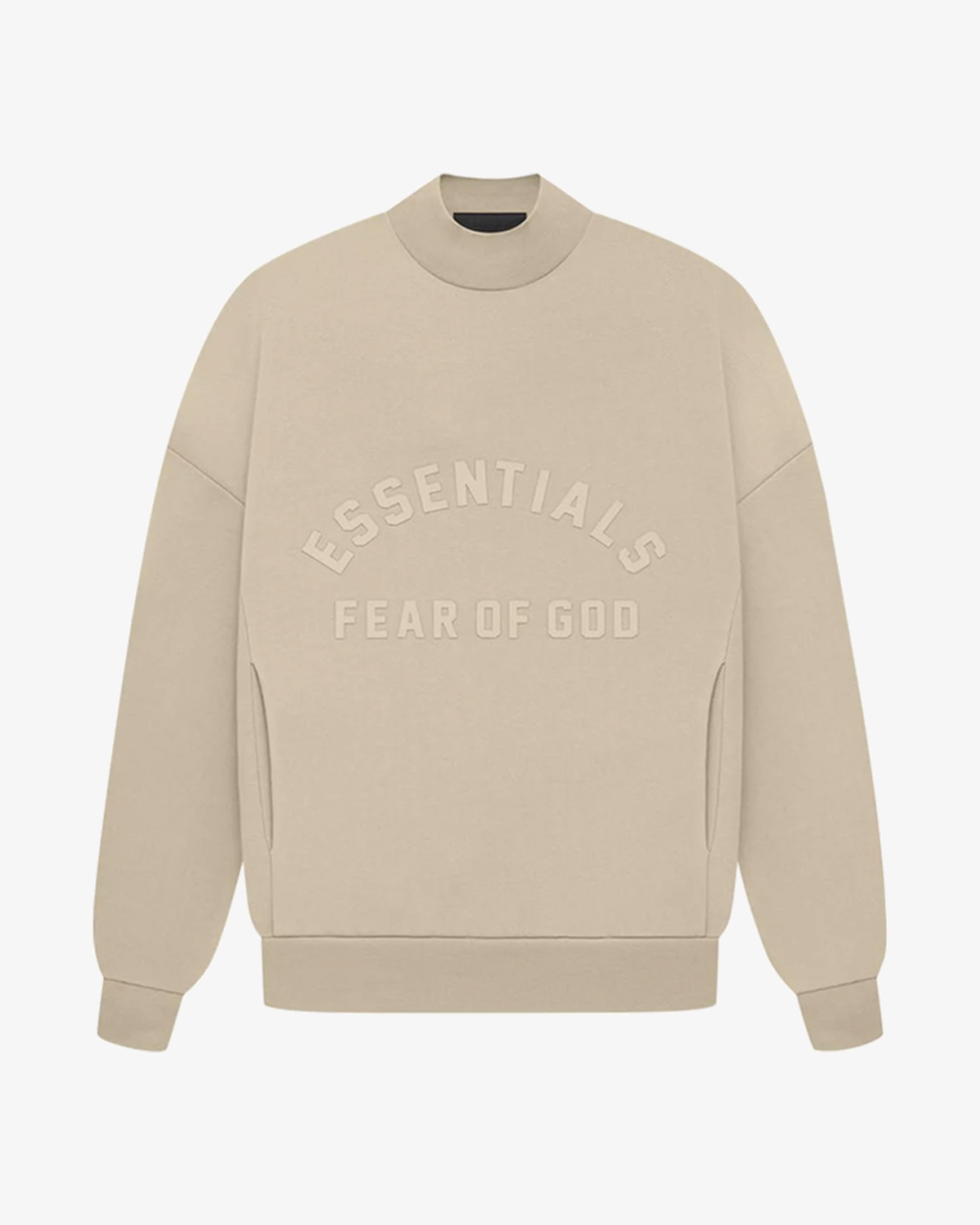 FOG ESSENTIALS SS23 Crewneck Sweatshirt - Dusty Beige | Men's Casual Pullover Hoodie for Streetwear & Everyday Comfort