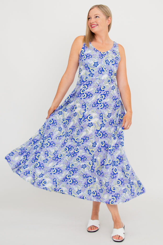 Coraline Dress - Elegant Dazzle Linen Bamboo Summer Dress for Women | Perfect for Beach Vacations, Garden Parties & Date Nights