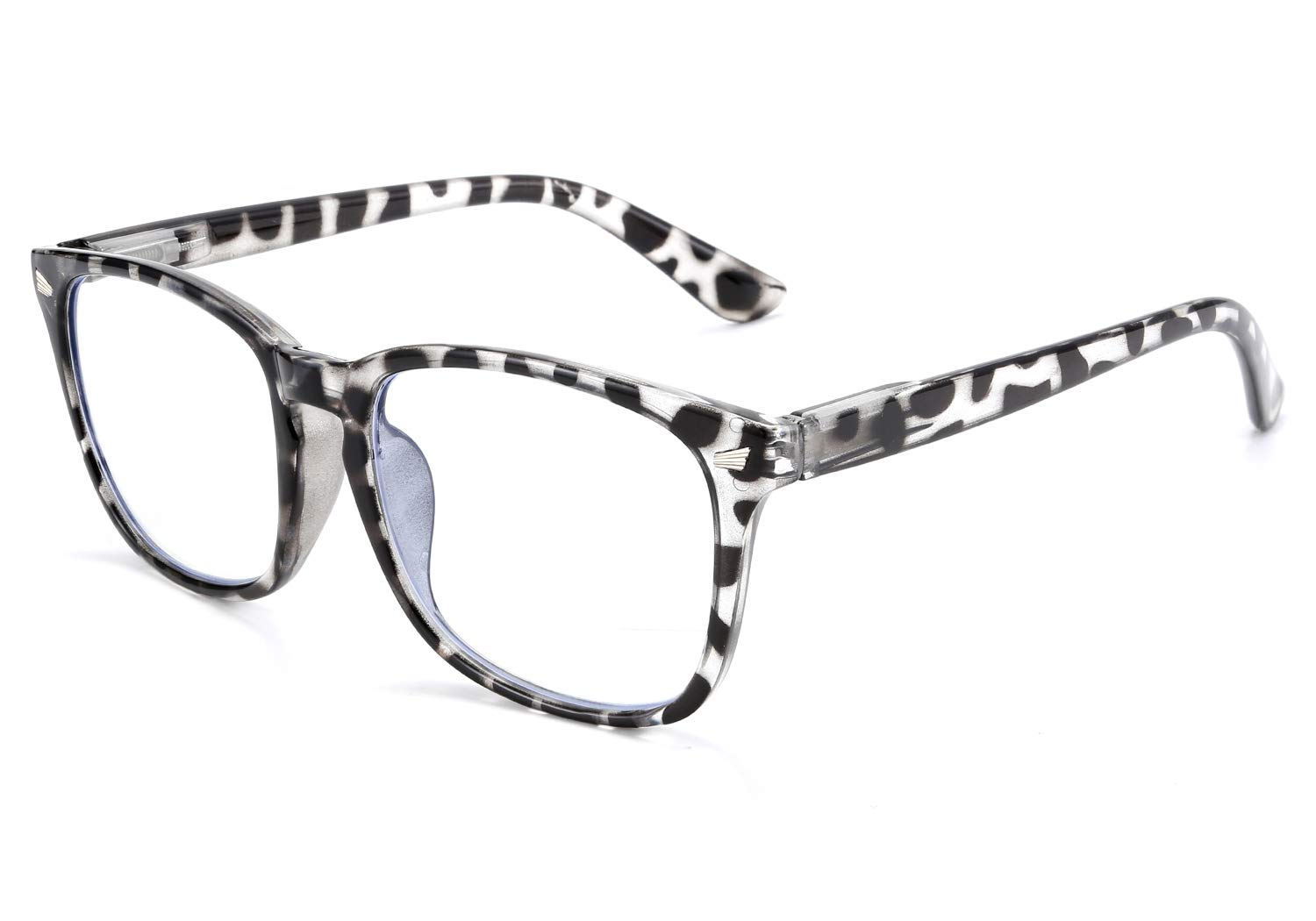 FEISEDY Vintage Blue Light Blocking Glasses for Women & Men - Anti Eye Strain Computer Reading Glasses with Spring Hinge - Perfect for Office Work, Gaming & Nighttime Reading (Model B2519)