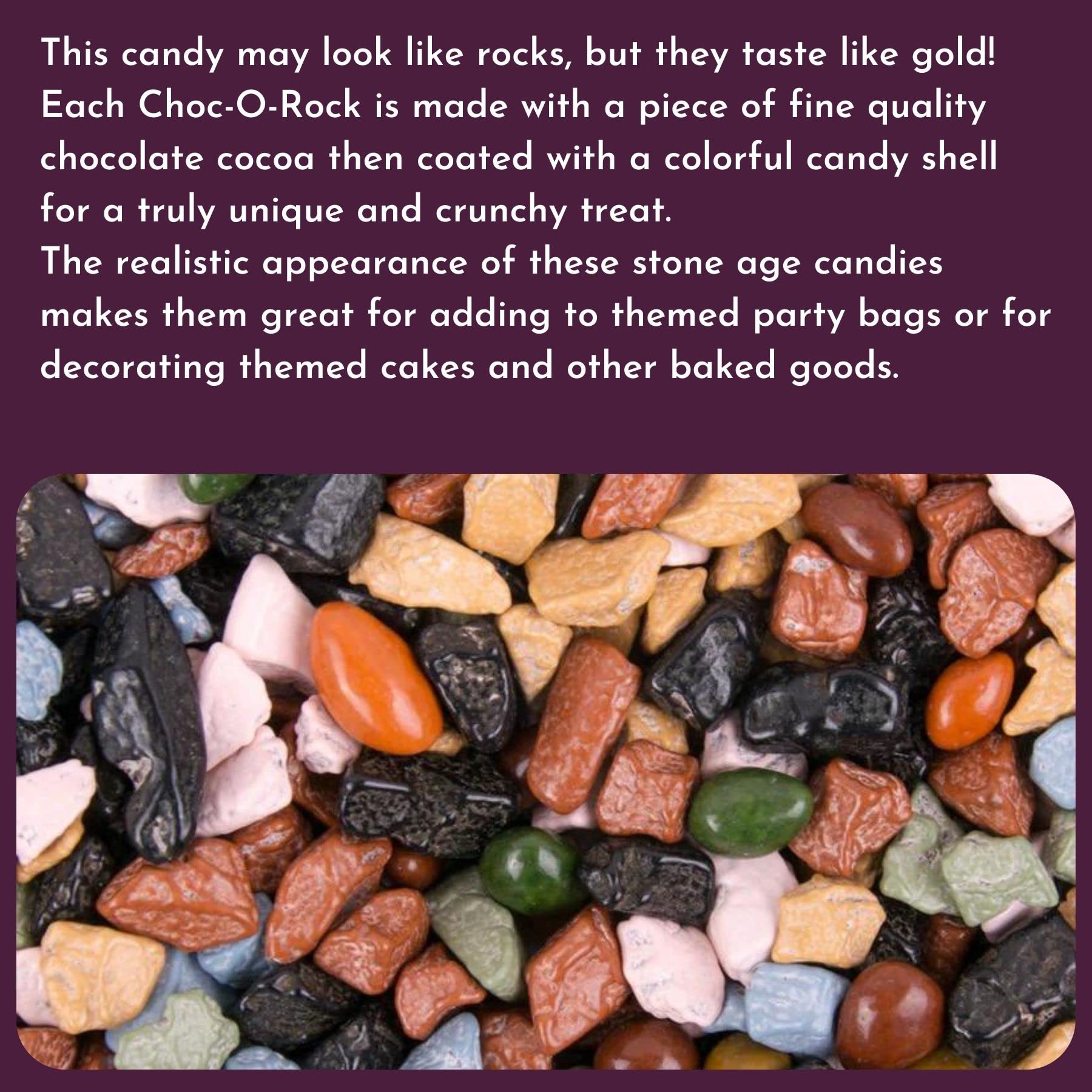 WinCrest Bulk Chocolate Rocks - 5 Pound Case | Decorative Candy for Baking, Cupcake Toppers & Party Favors