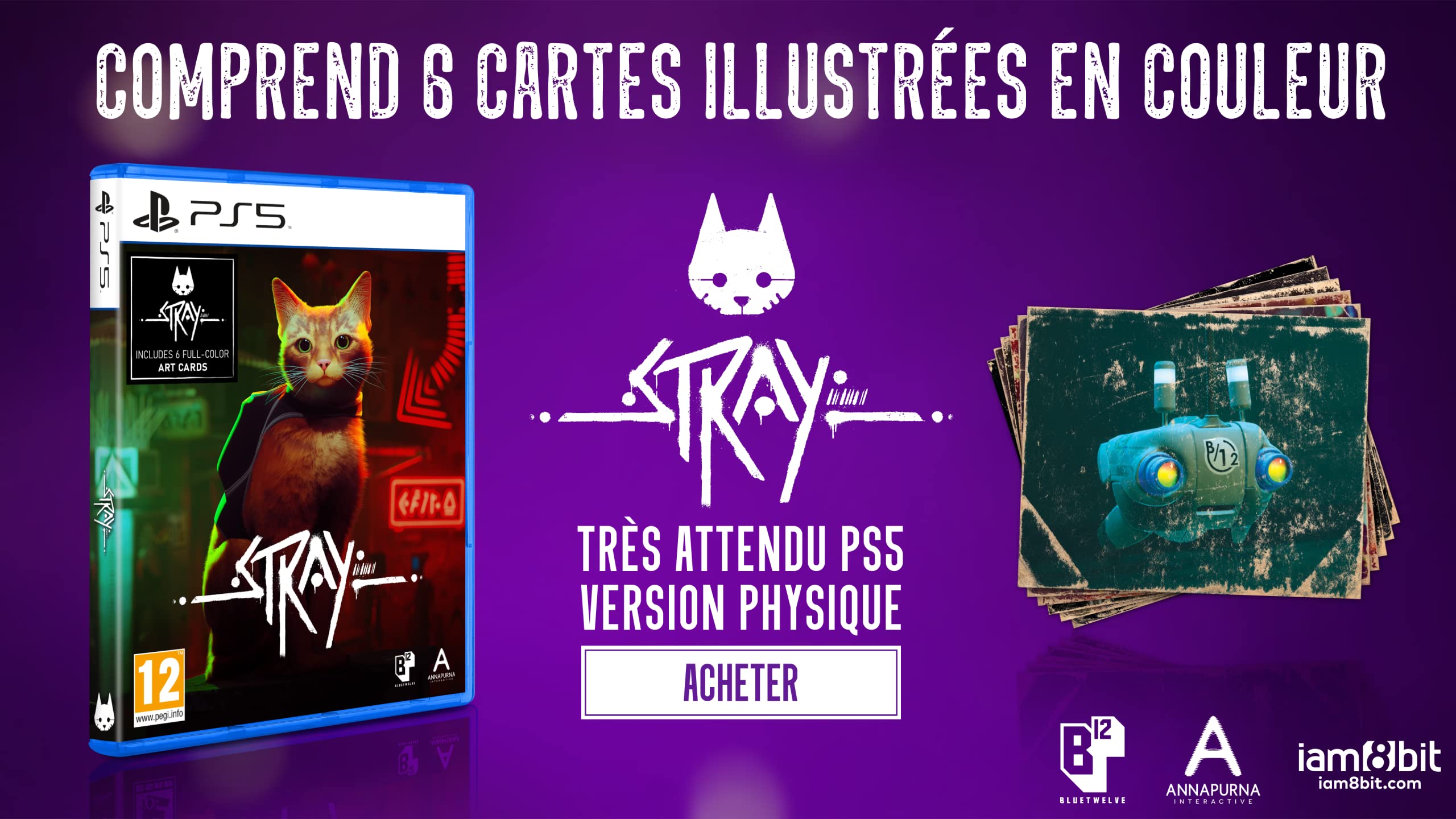 Stray PS5 Game - Adventure Cat Simulation for PlayStation 5 | Explore Cybercity as a Lost Feline | Perfect for Cat Lovers & Sci-Fi Gamers | Great for Relaxing Evenings & Family Gaming Sessions